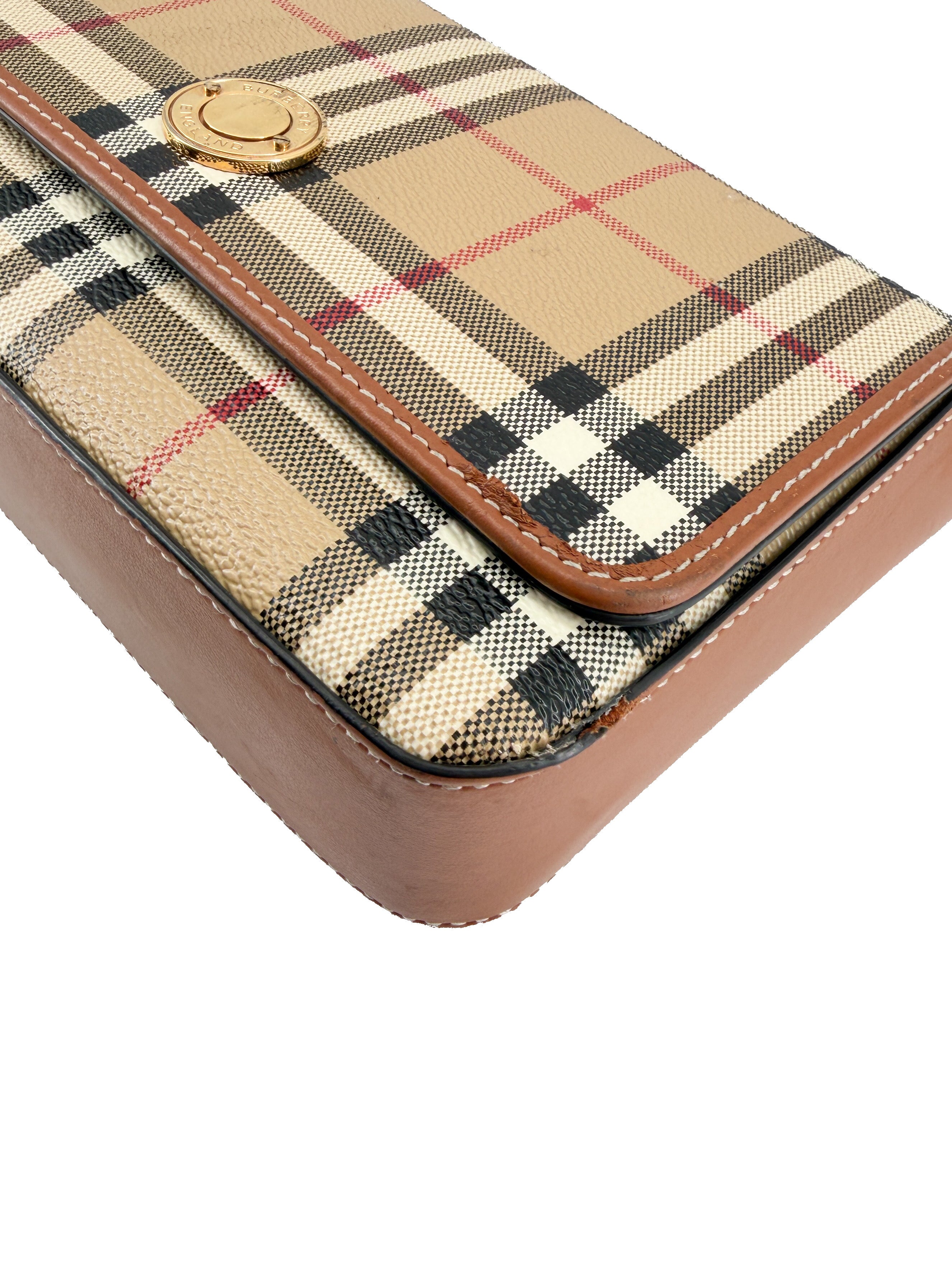 Burberry Hampshire check flap crossbody MDICSSTU75CHI
