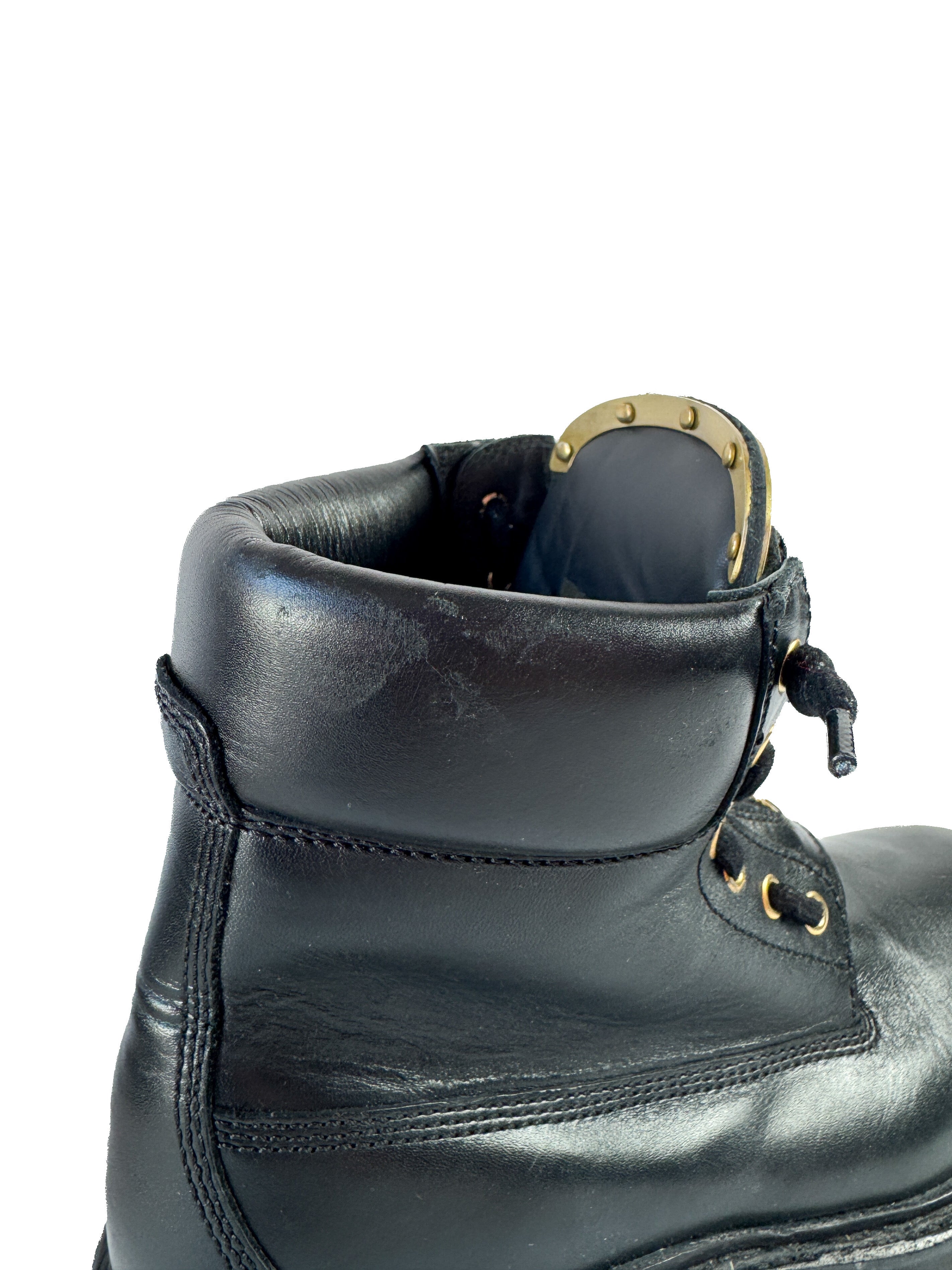 Balmain black Paris Taiga Ranger boots size 38