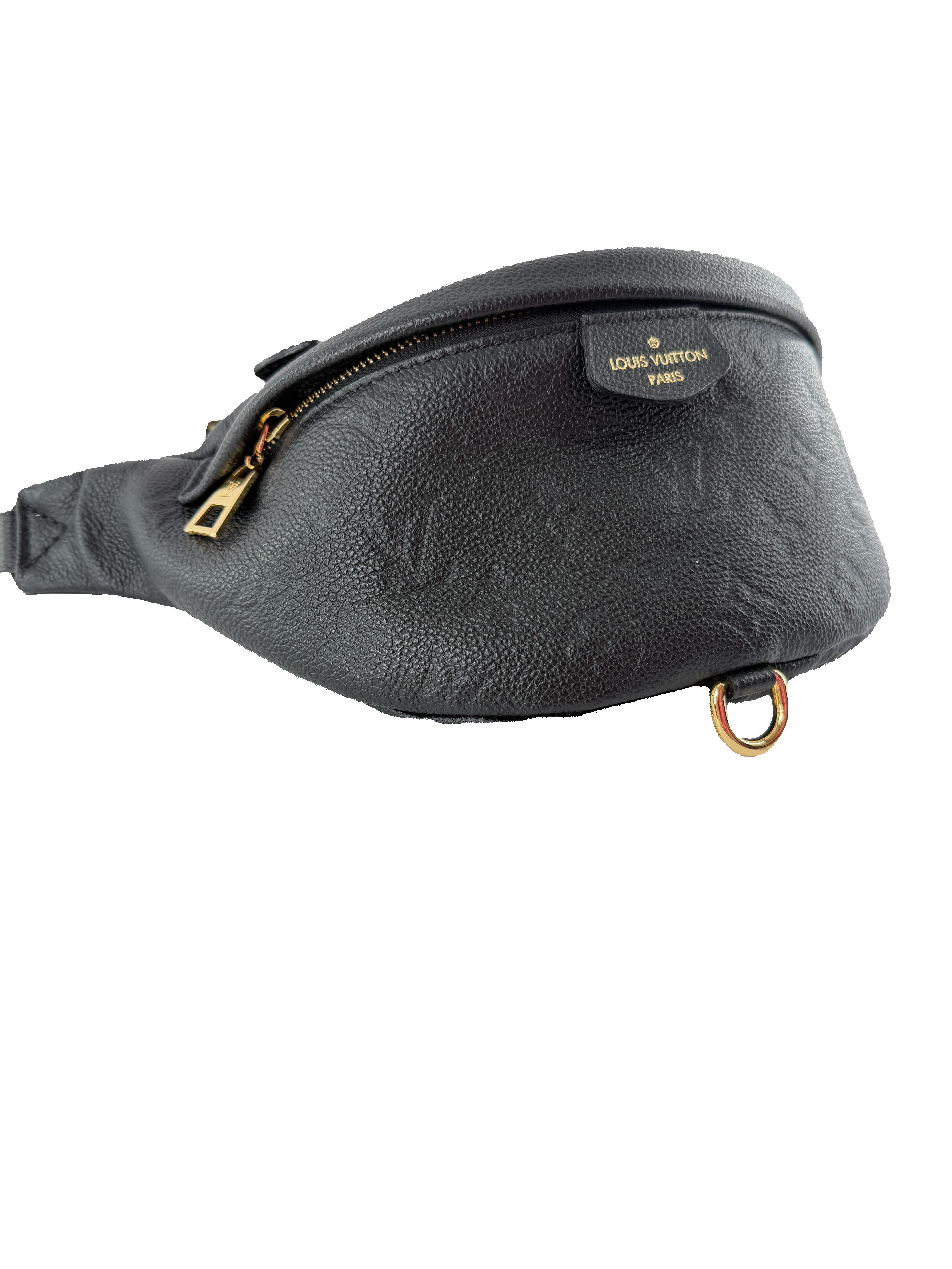 Louis Vuitton black Bumbag Empreinte Leather Crossbody Bag SD3149