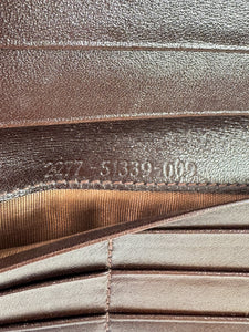 Fendi brown green Zucca print vintage wallet 2277-51339-009