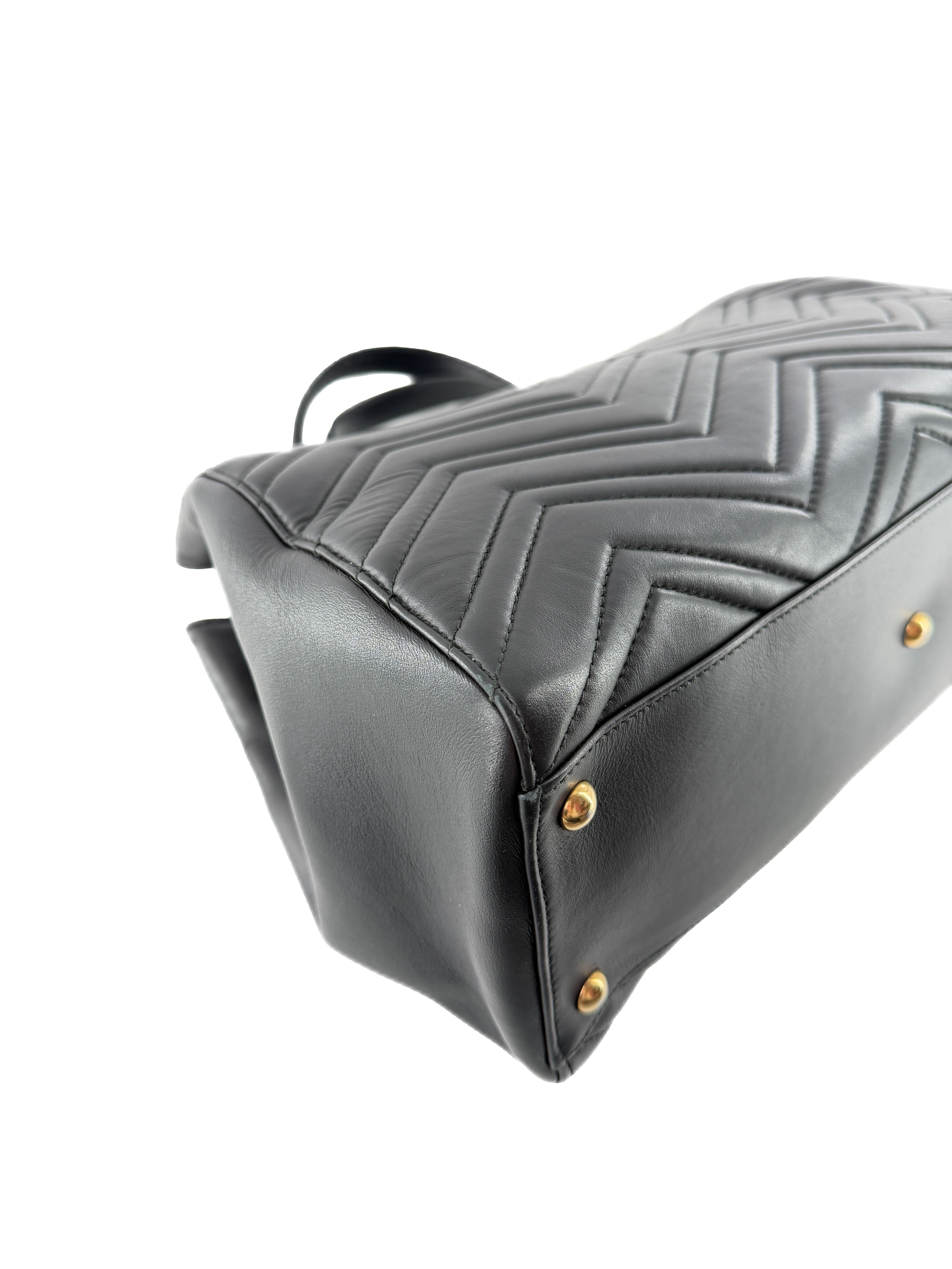 Gucci GG Marmont Tote Matelasse Leather Medium black 525040