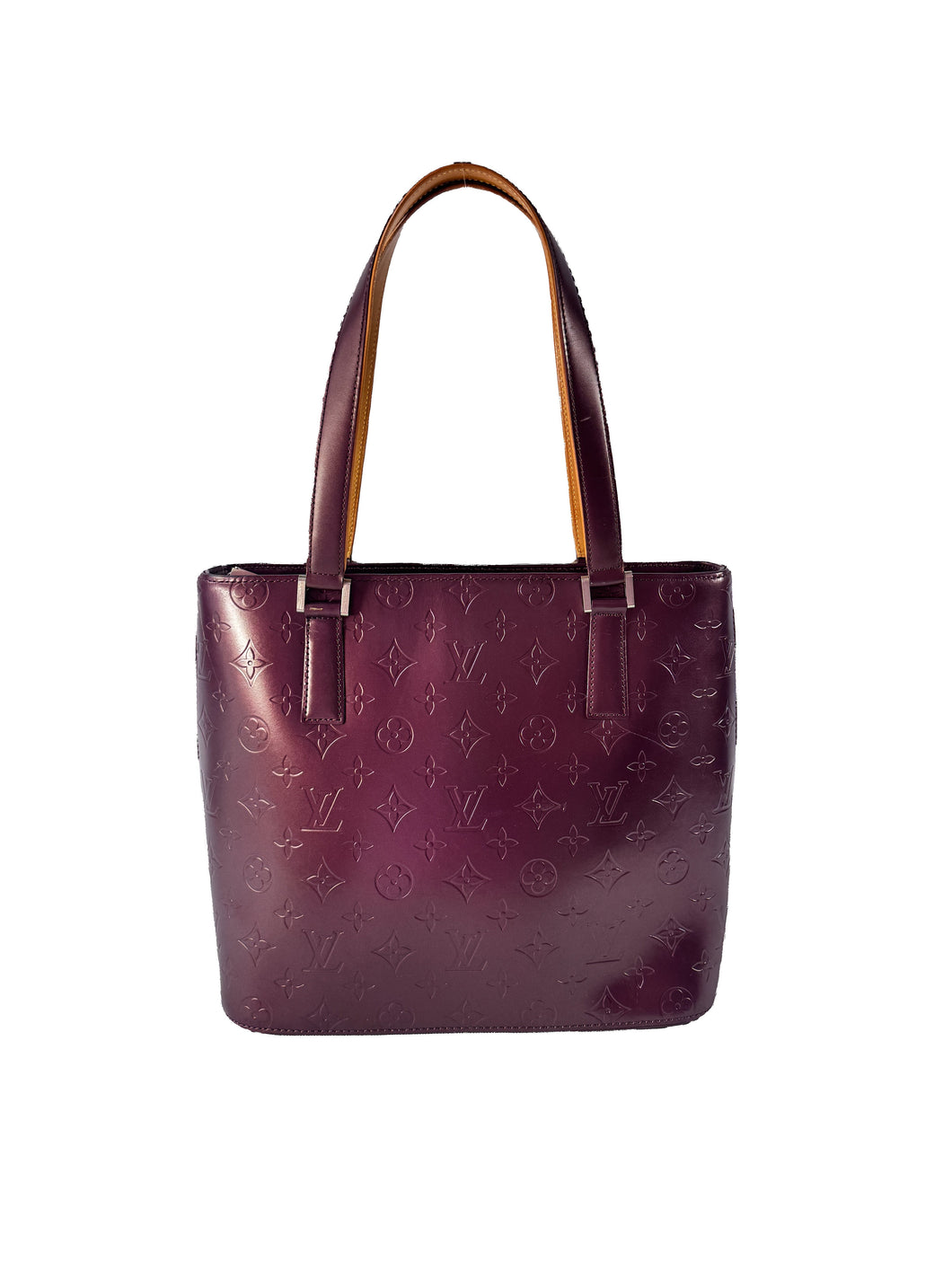 Louis Vuitton purple matte vernis Stockton tote CA0023 – My