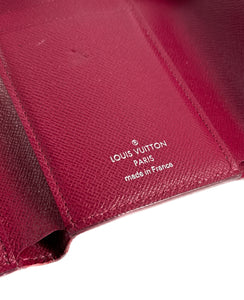 Louis Vuitton magenta epi Victorine wallet SP3196