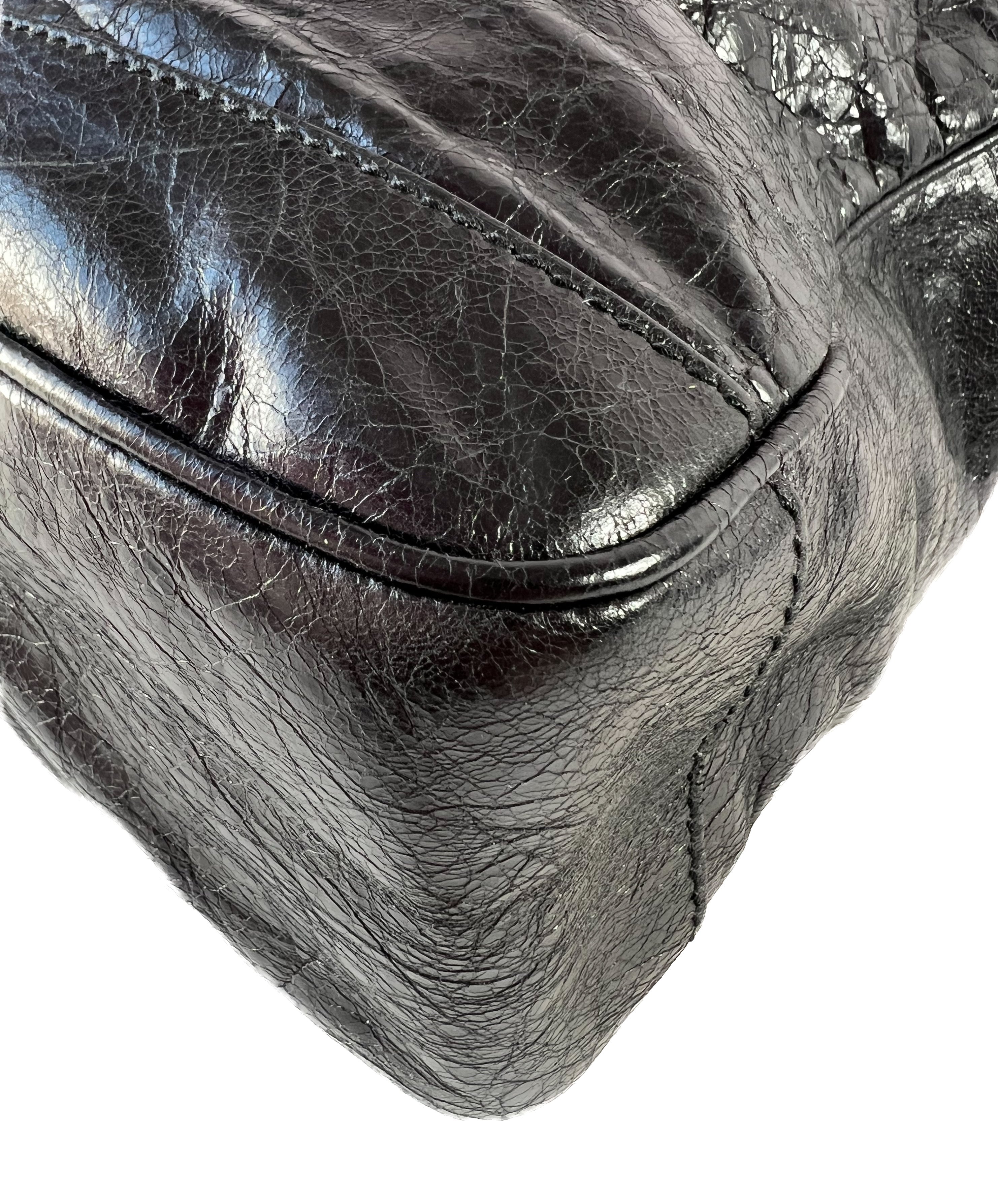 Balenciaga black classic reporter crossbody 27286210001118