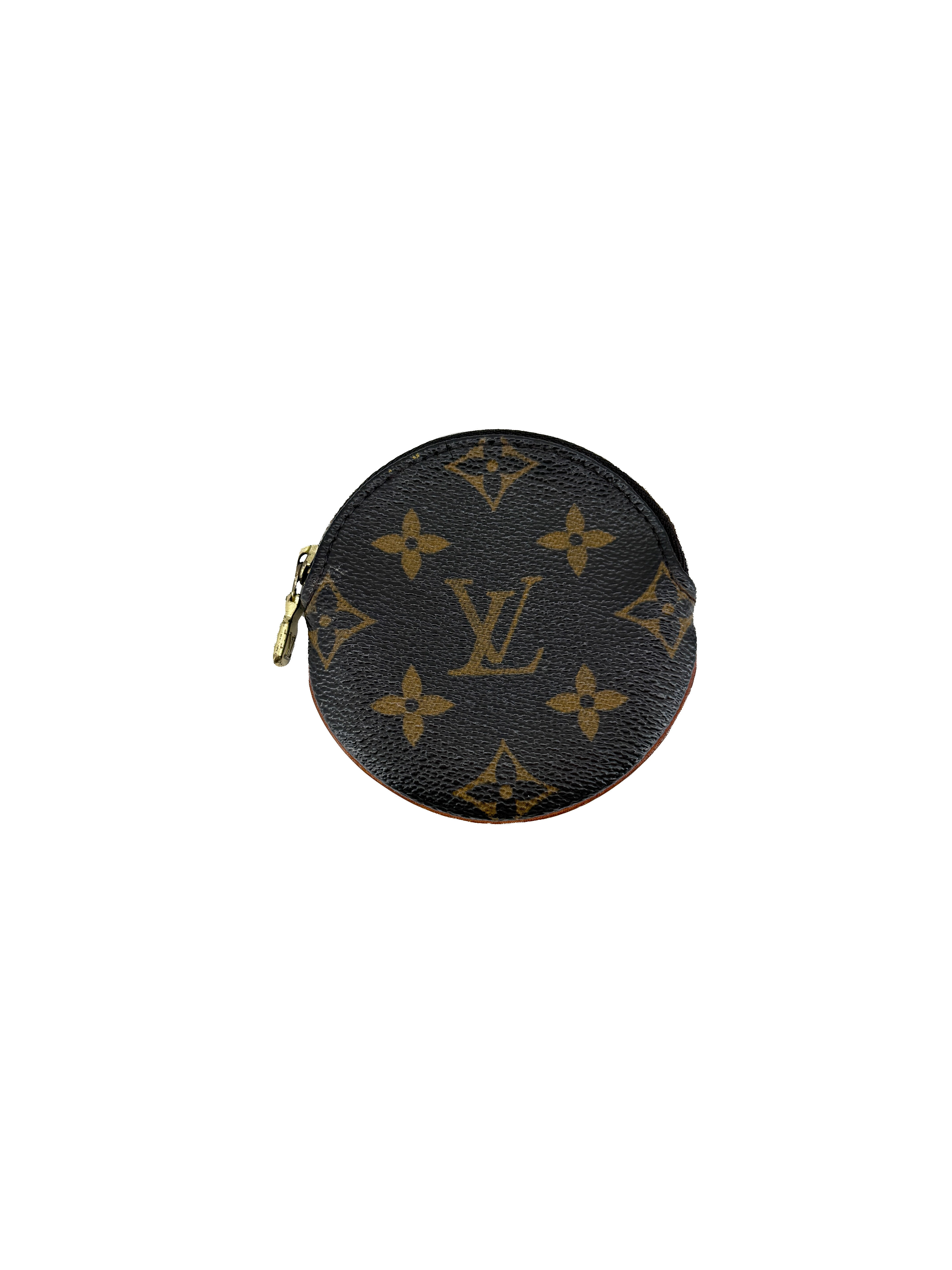Louis Vuitton monogram Porte Monnaie Round coin case CT0043