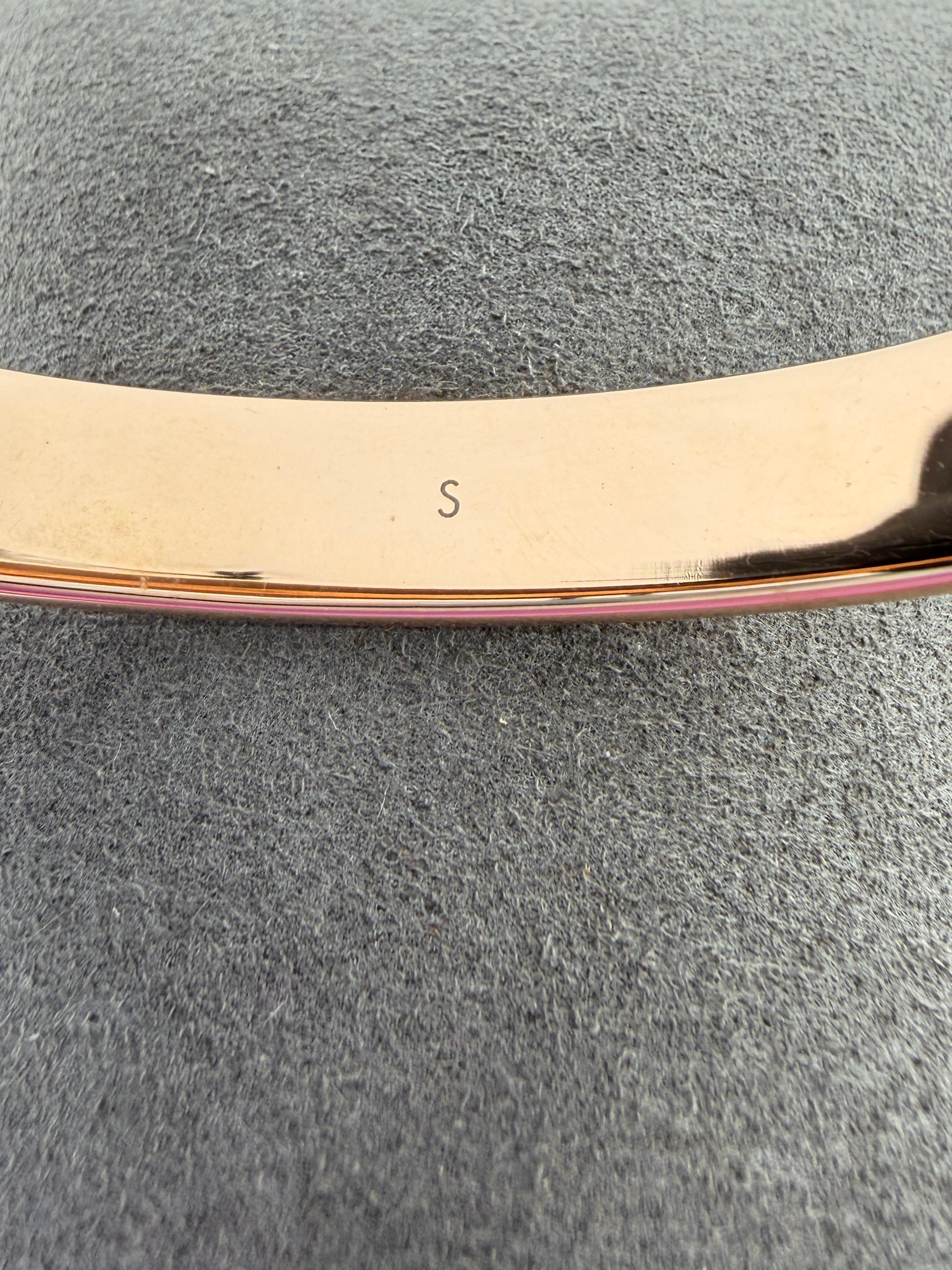 Louis Vuitton rose gold tone nanogram bracelet LE1119