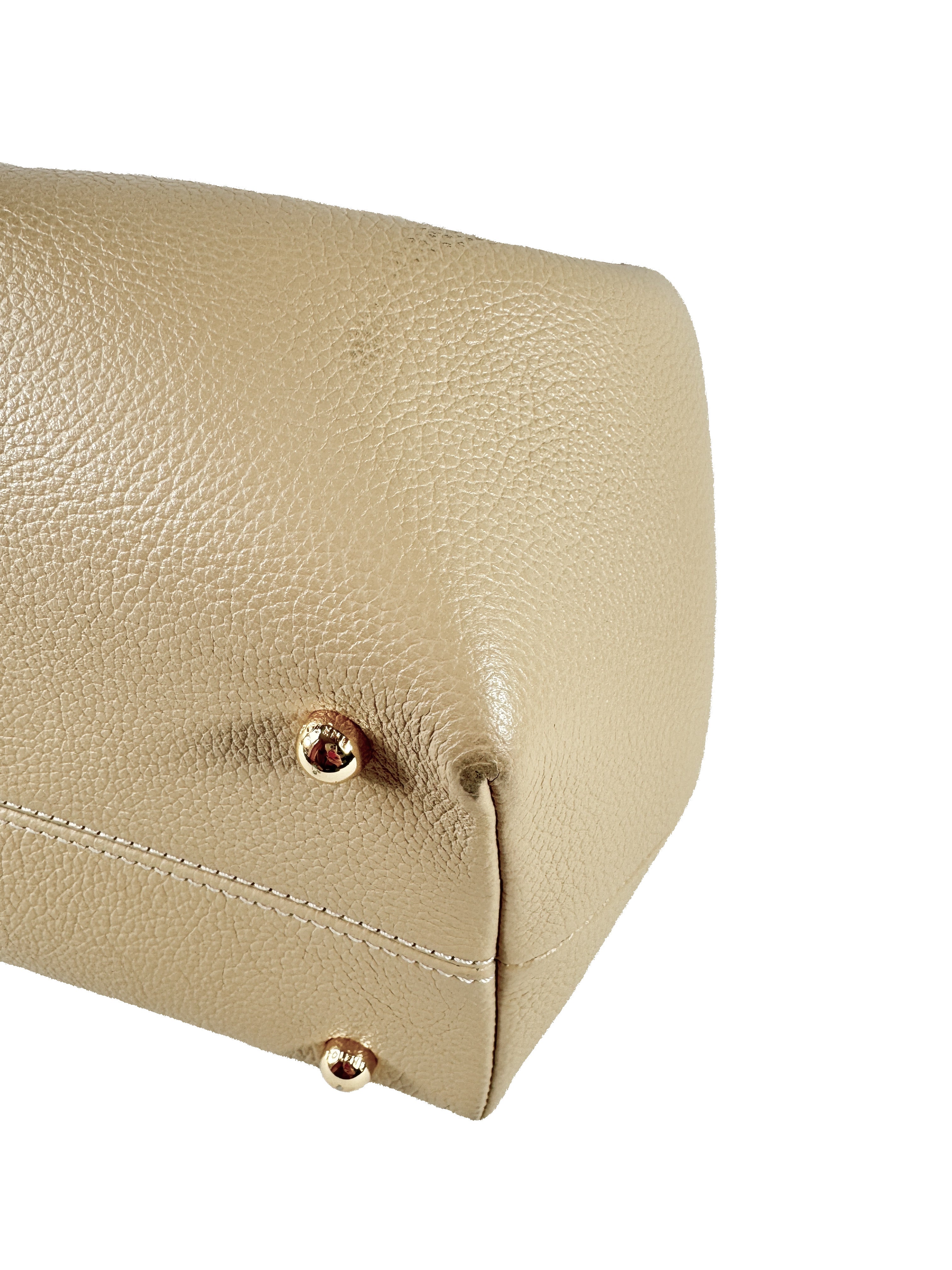 Polène tan Numero Un top handle bag