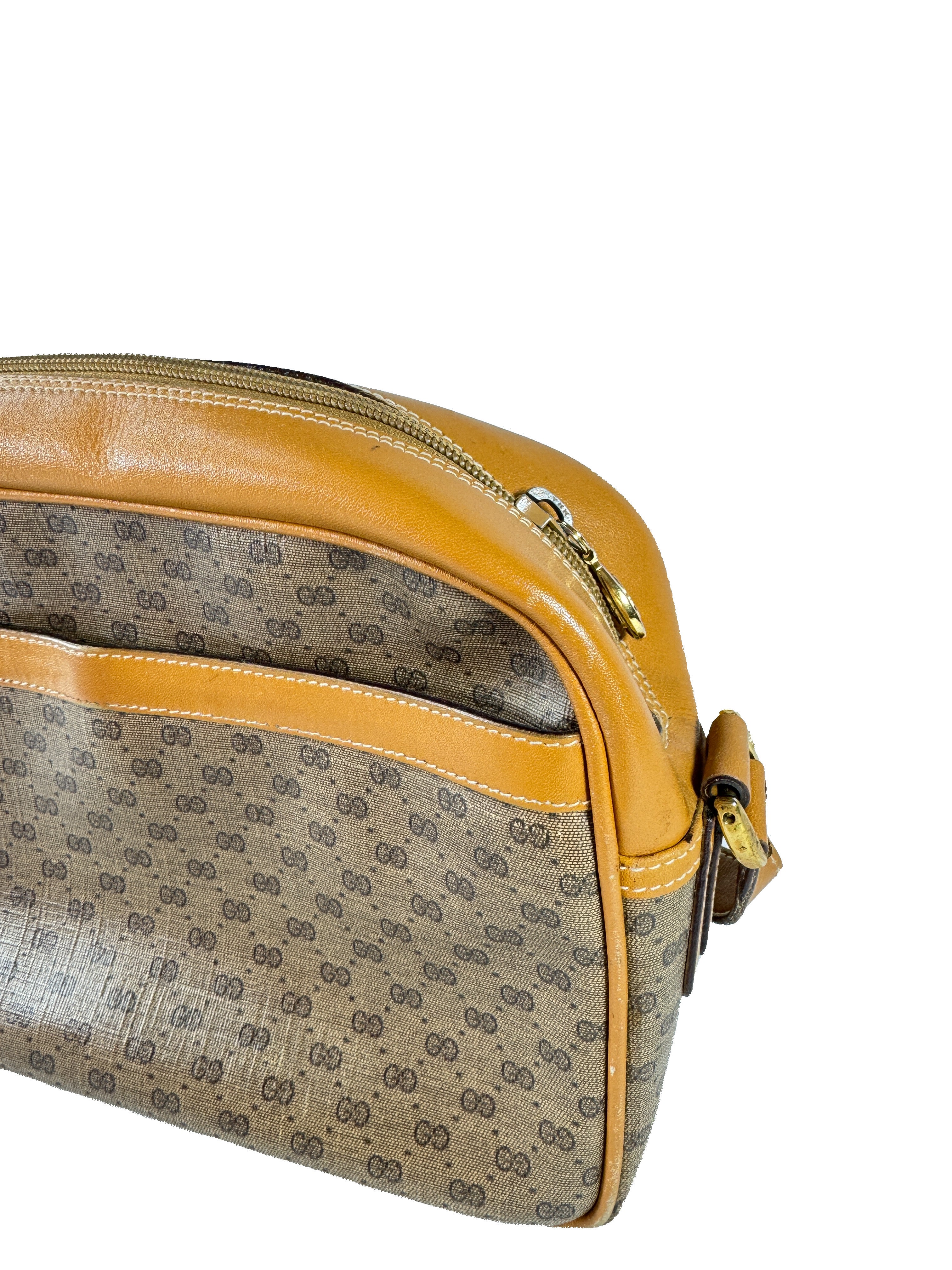 Gucci brown micro GG crossbody 001-113-0942