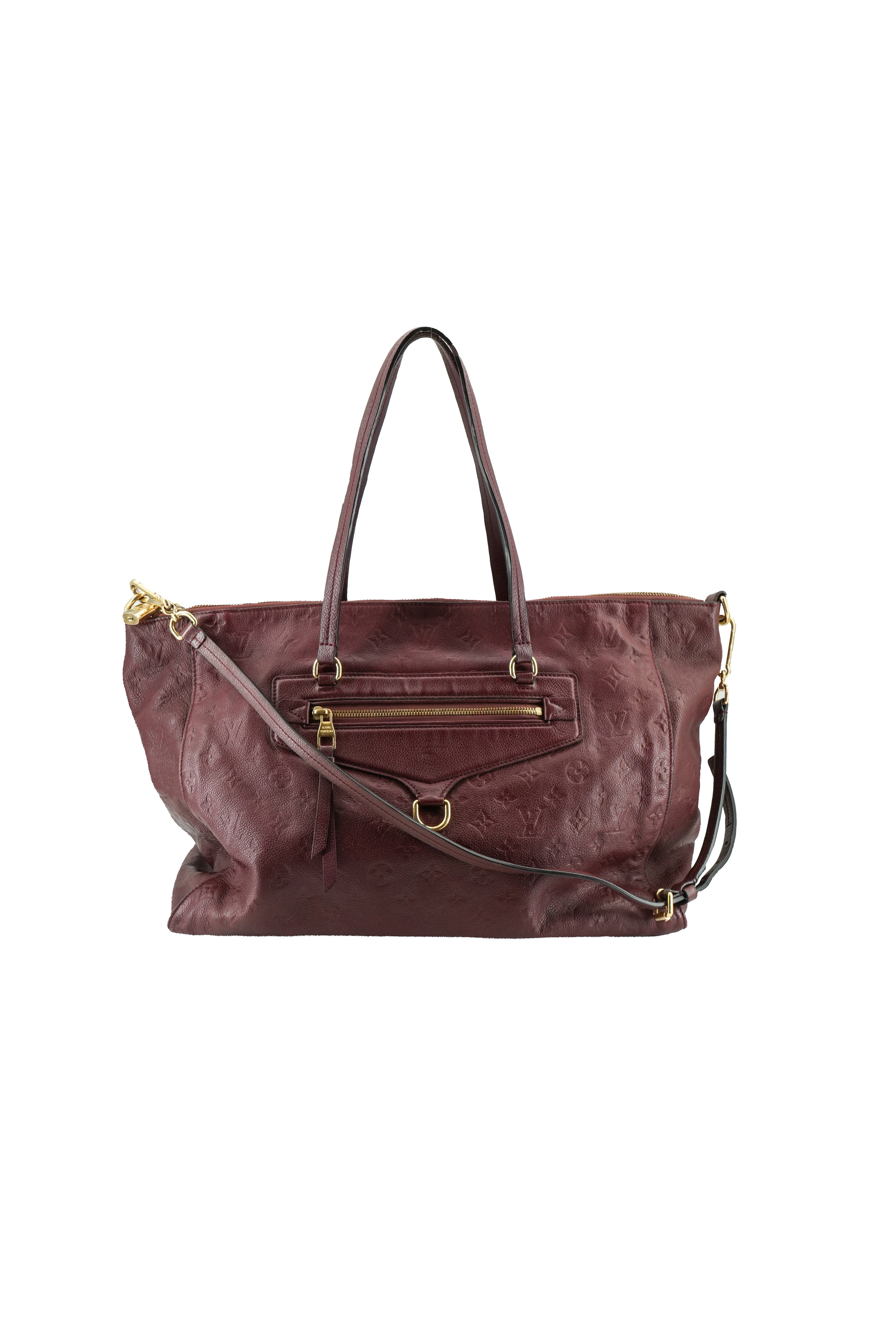 Louis Vuitton burgundy empreinte Lumineuse GM VI0191