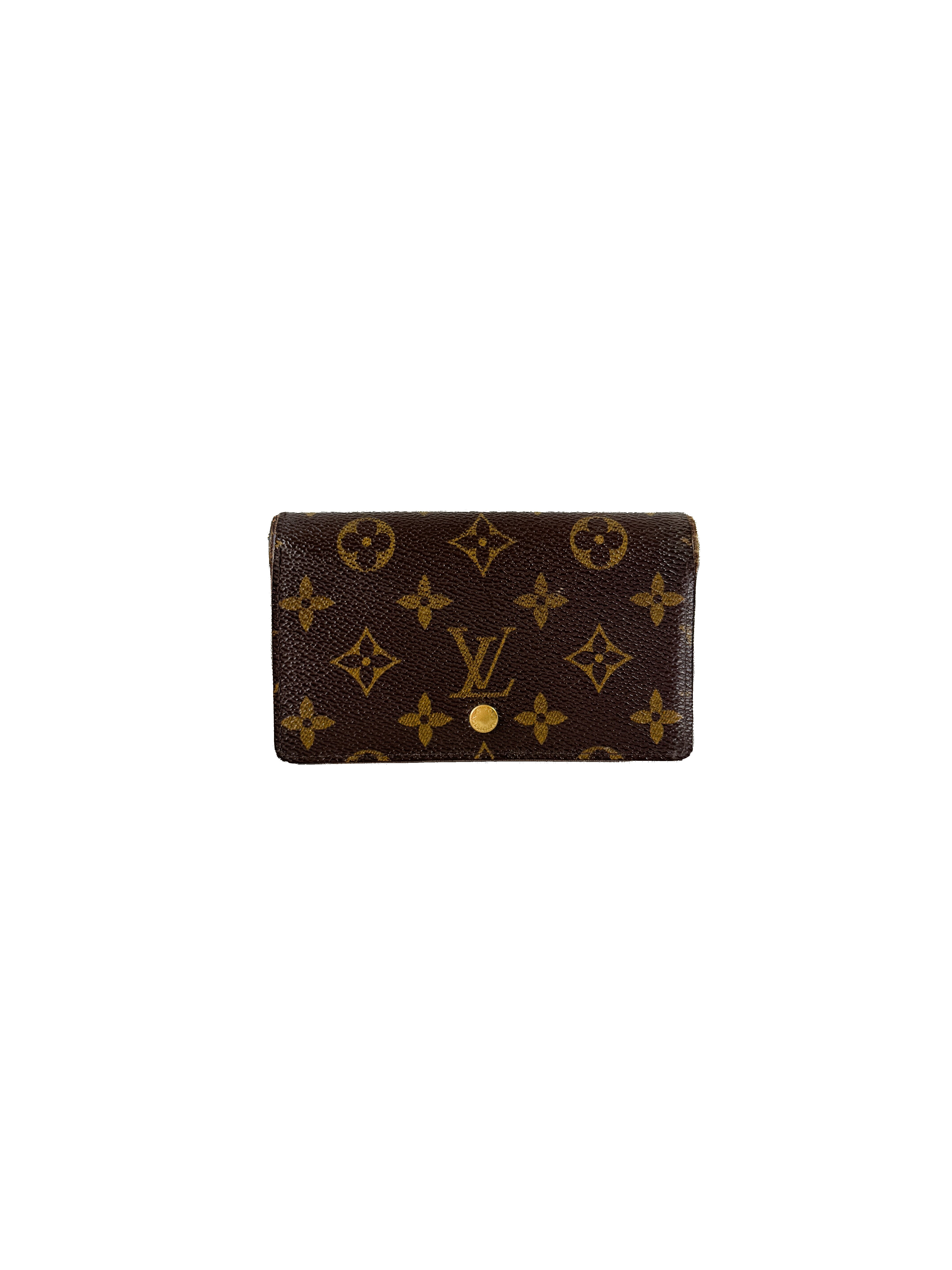 Louis Vuitton porte monnaie billets tresor monogram wallet SP0062 *as is*