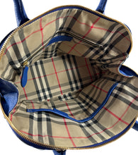 Burberry royal blue Greenwood Bowling bag small 51266M