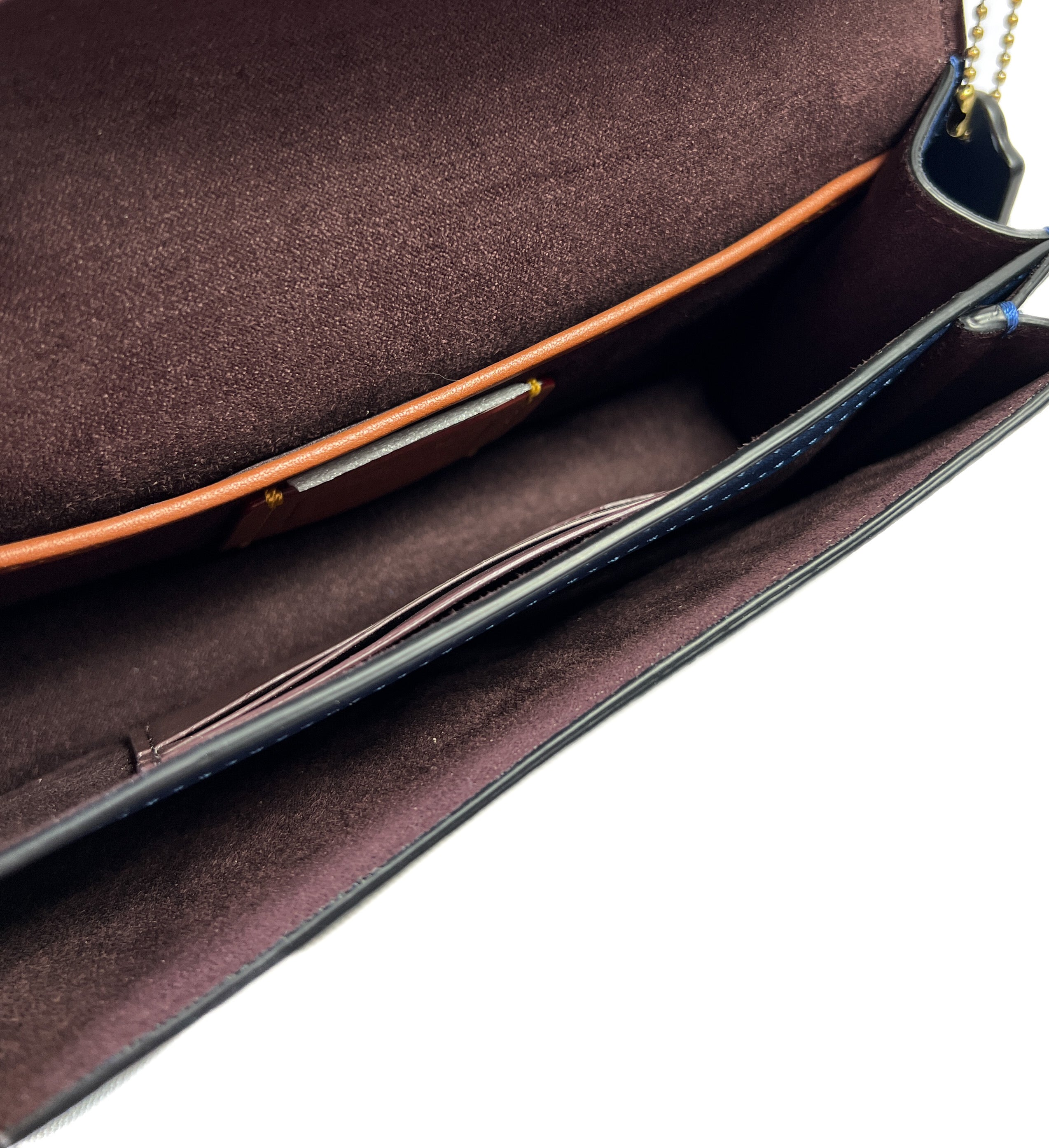 Coach navy leather Beat crossbody