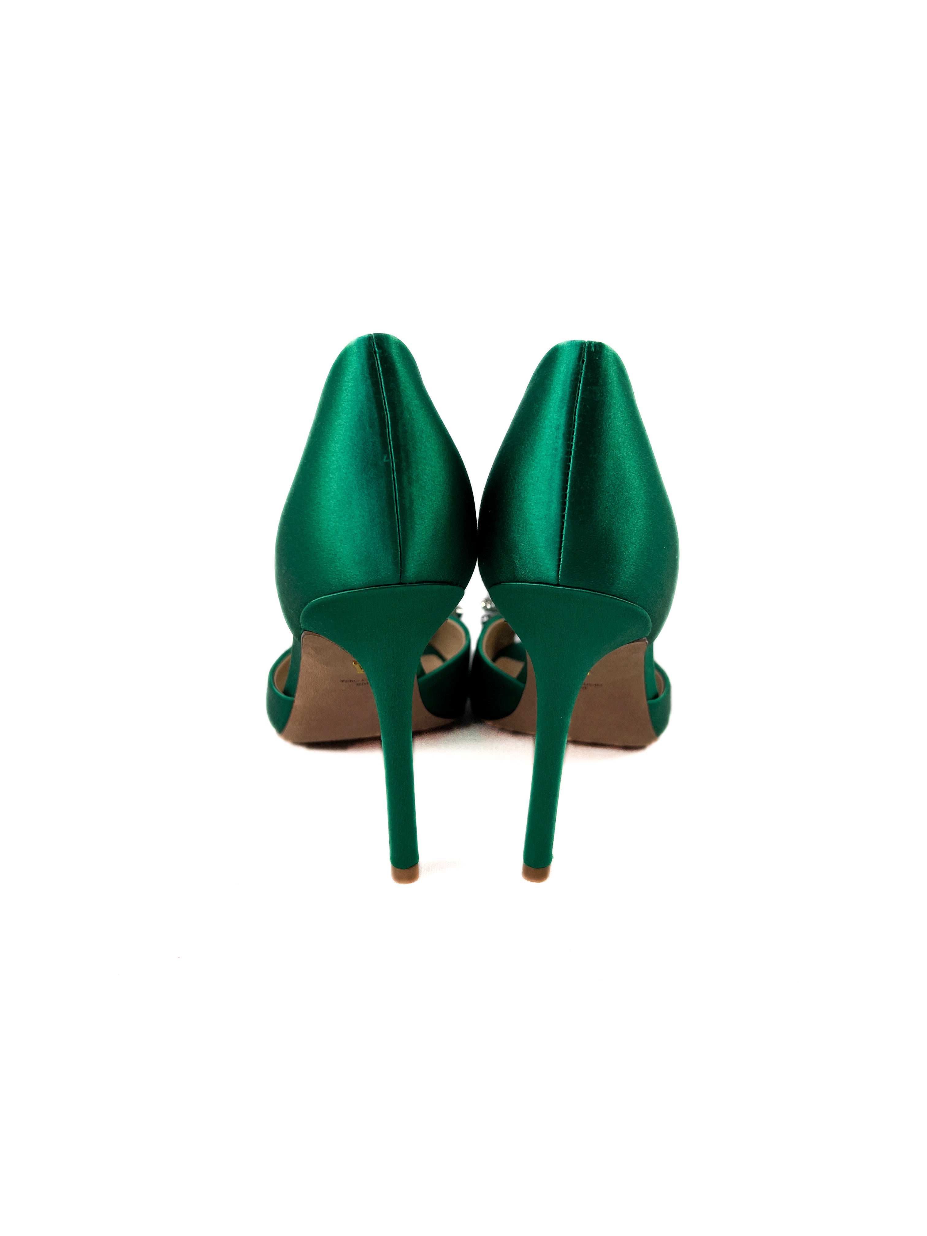 Veronica Beard Gadot bow emerald pumps size 8 NEW BOX