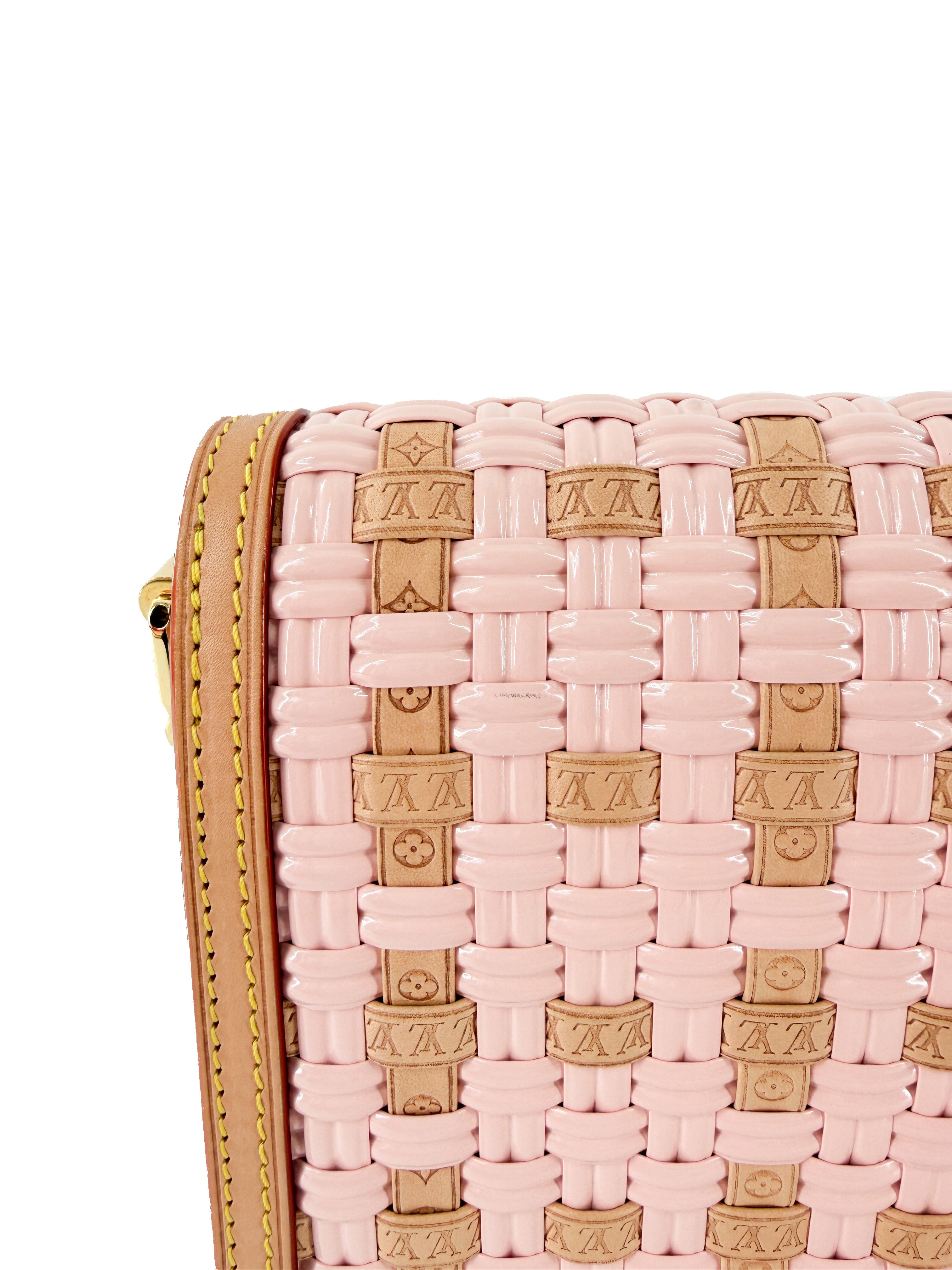 Louis Vuitton pink woven Dauphine bag NFC