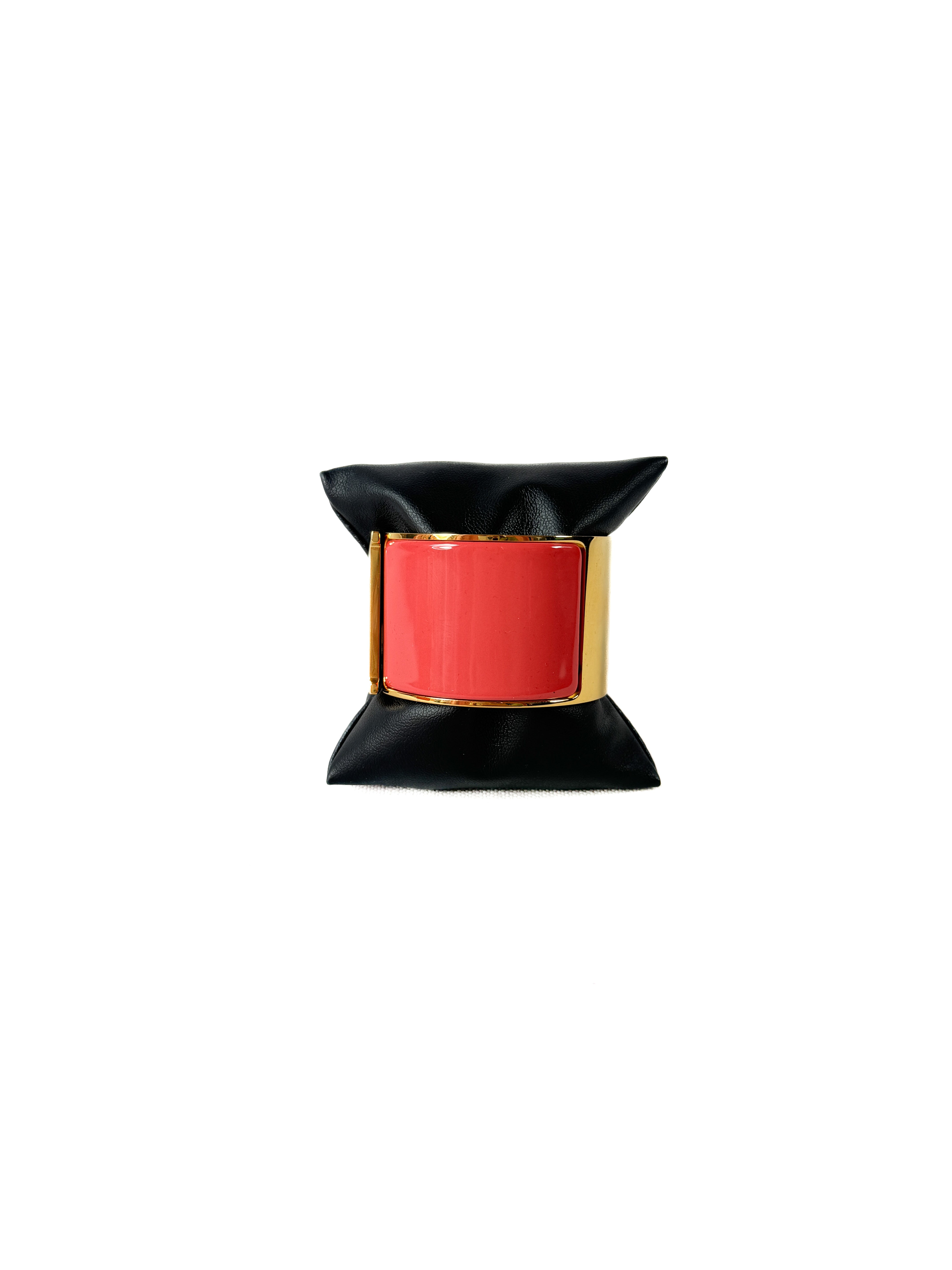 Hermès Clic H XL PM Bracelet rouge corail