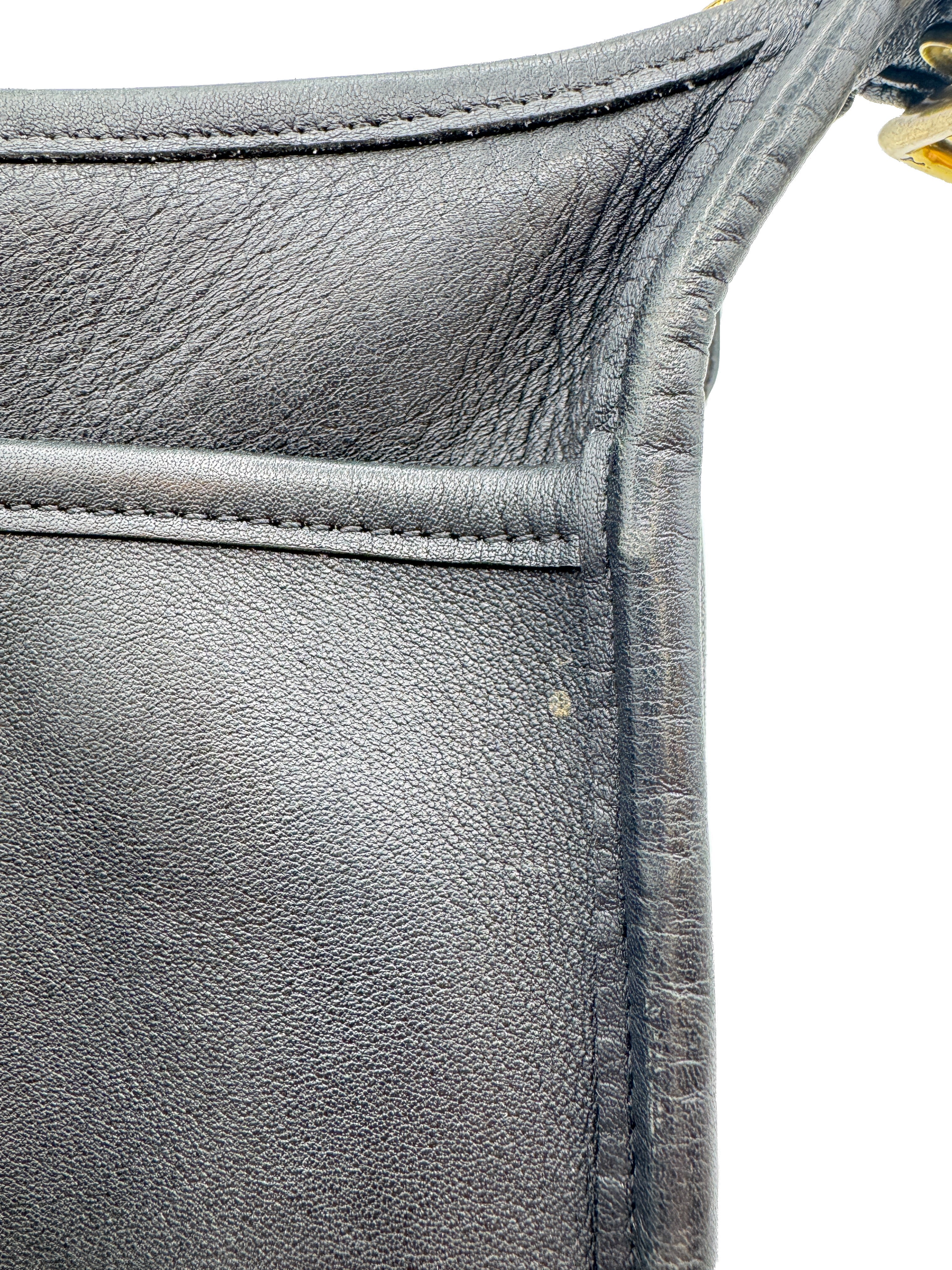 Coach black vintage Patricia's flap legacy bag 9951