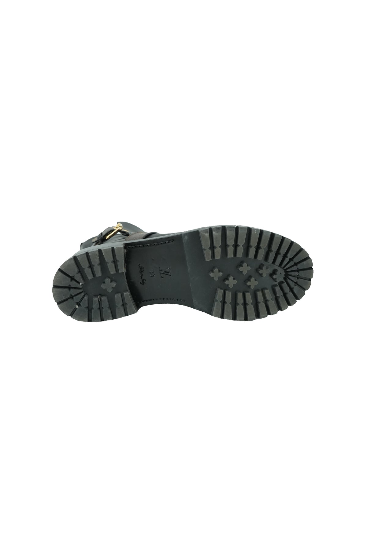 Louis Vuitton black monogram Discovery Flat Ankle boots size 38 (8)