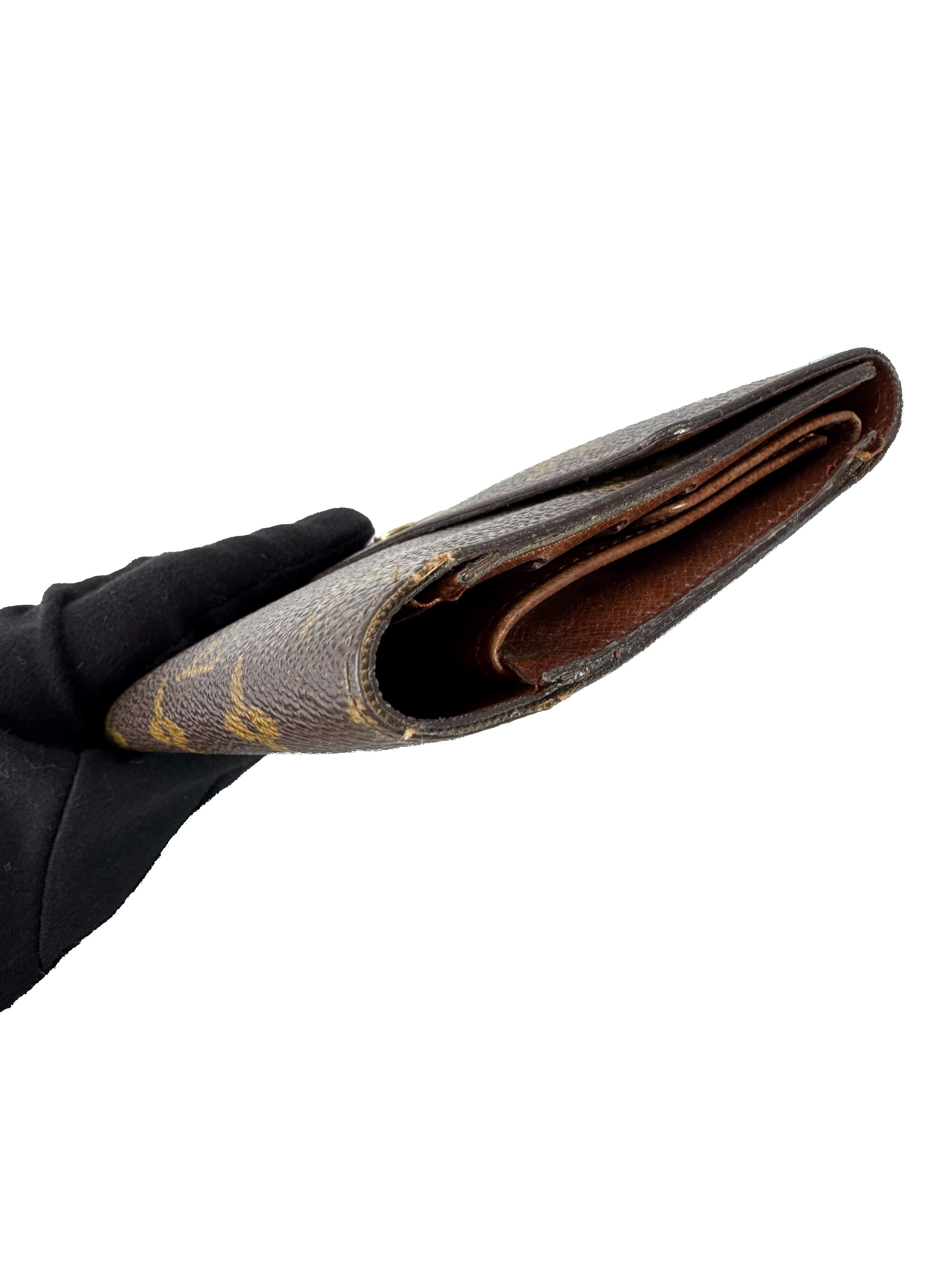 Louis Vuitton monogram vintage Porte Tressor International wallet. *as is*