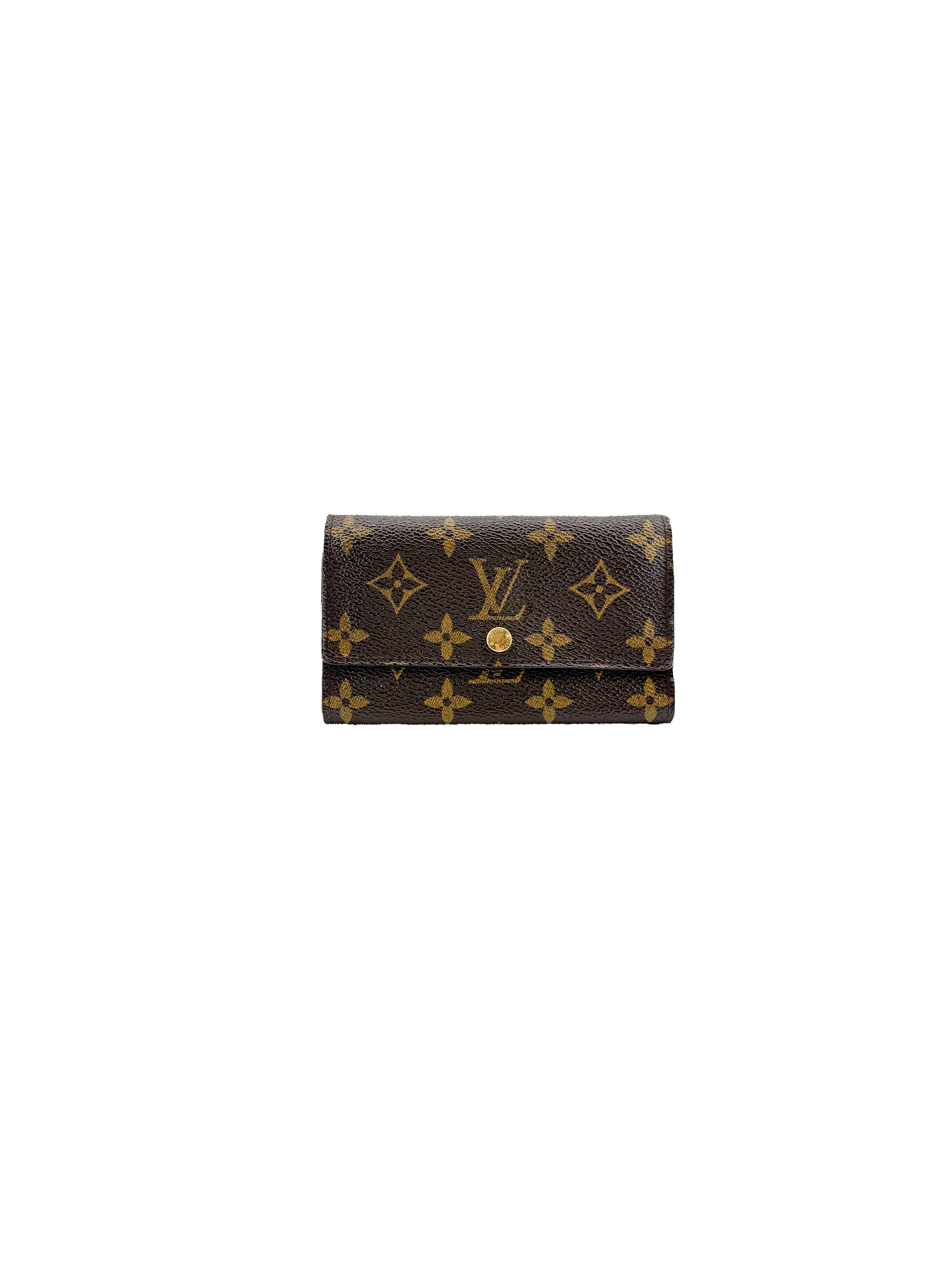Louis Vuitton monogram Porte Monnaie Tressor wallet CA0013