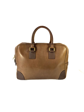 Celine 2 tone brown leather bag WPA0140