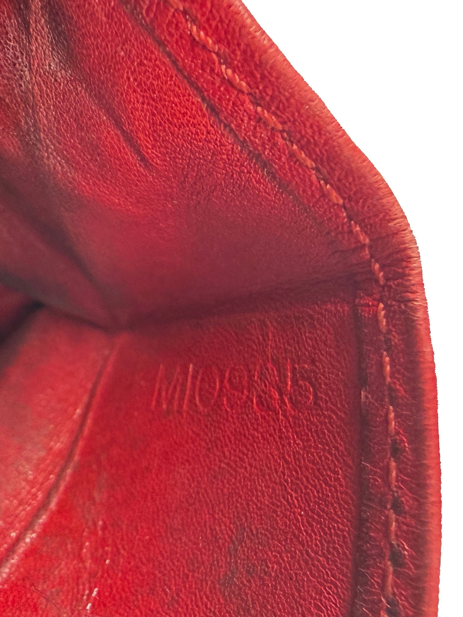 Louis Vuitton red epi leather coin pouch MI0985