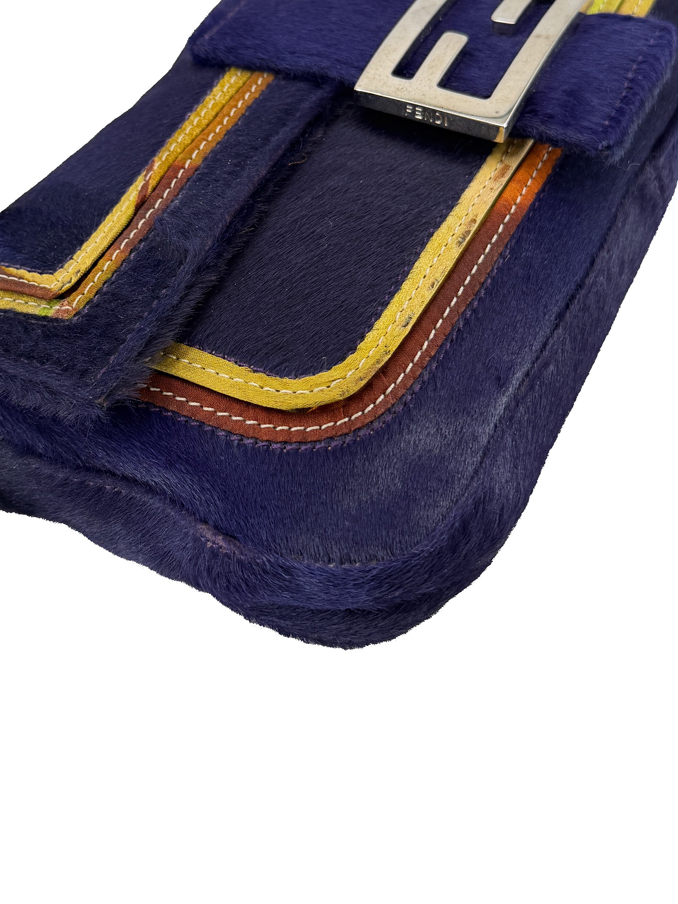 Fendi purple pony hair Baguette