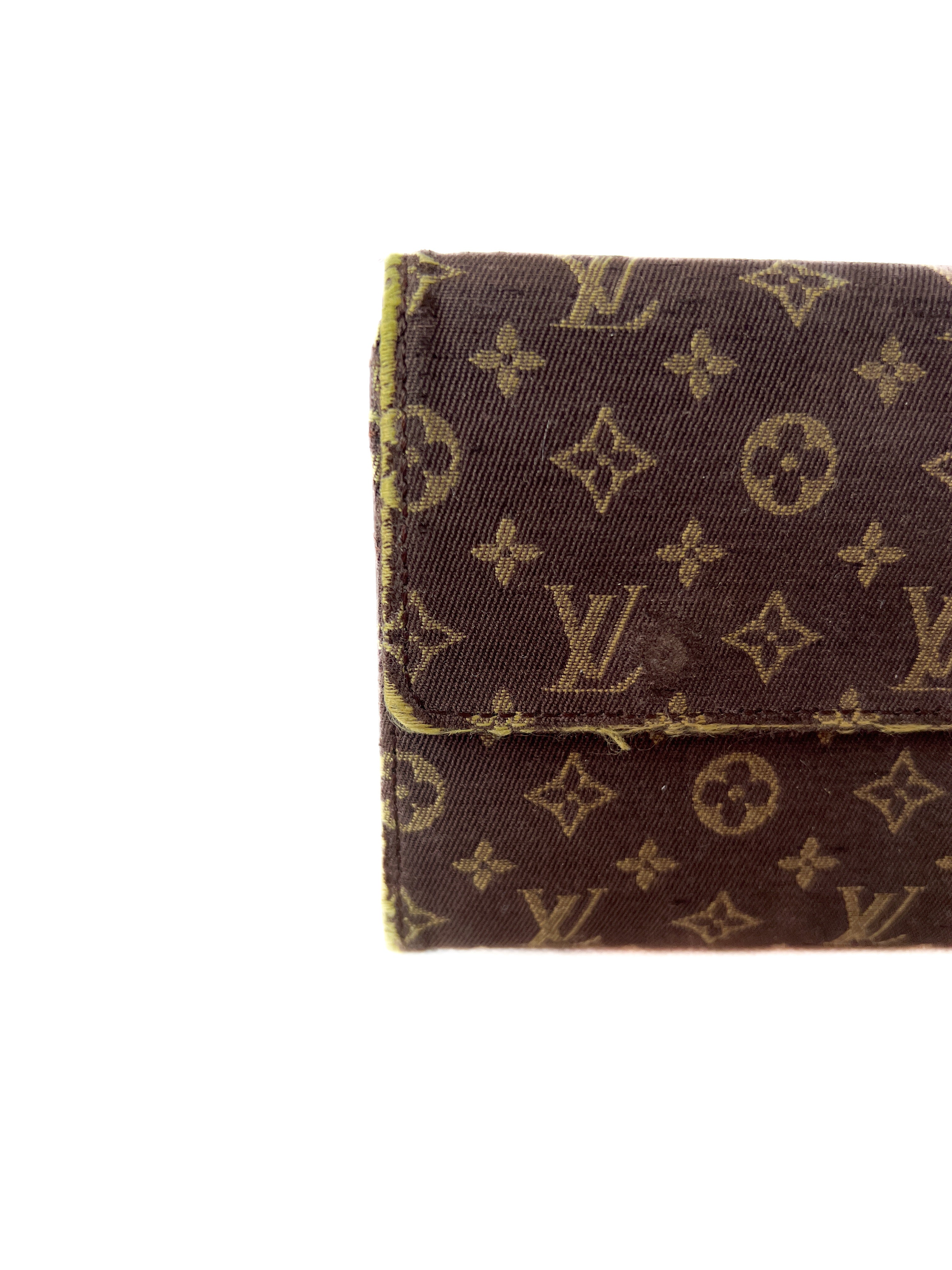 Louis Vuitton brown denim monogram wallet