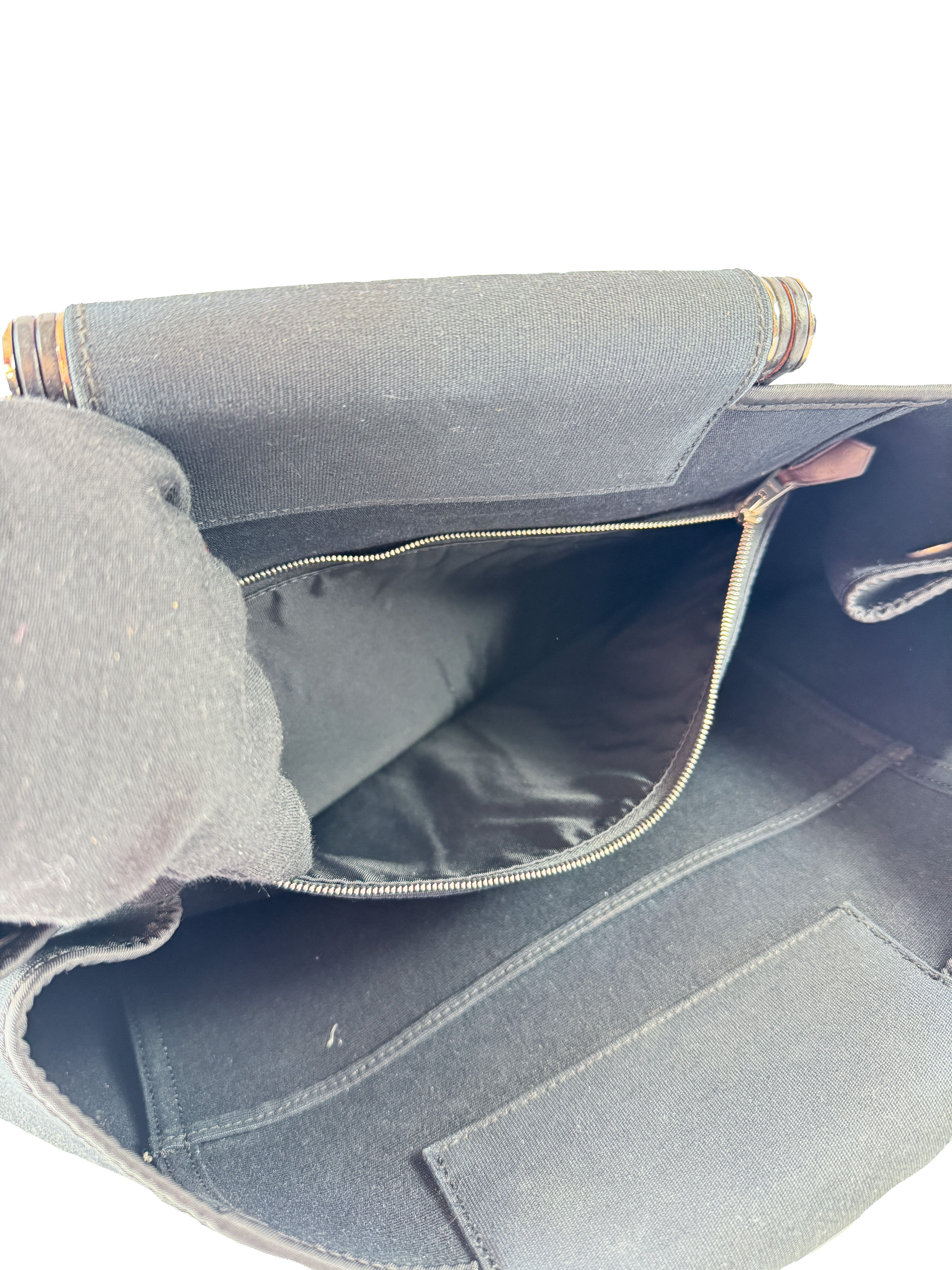 Hermès black Elan Cabag canvas tote 39 (2008)