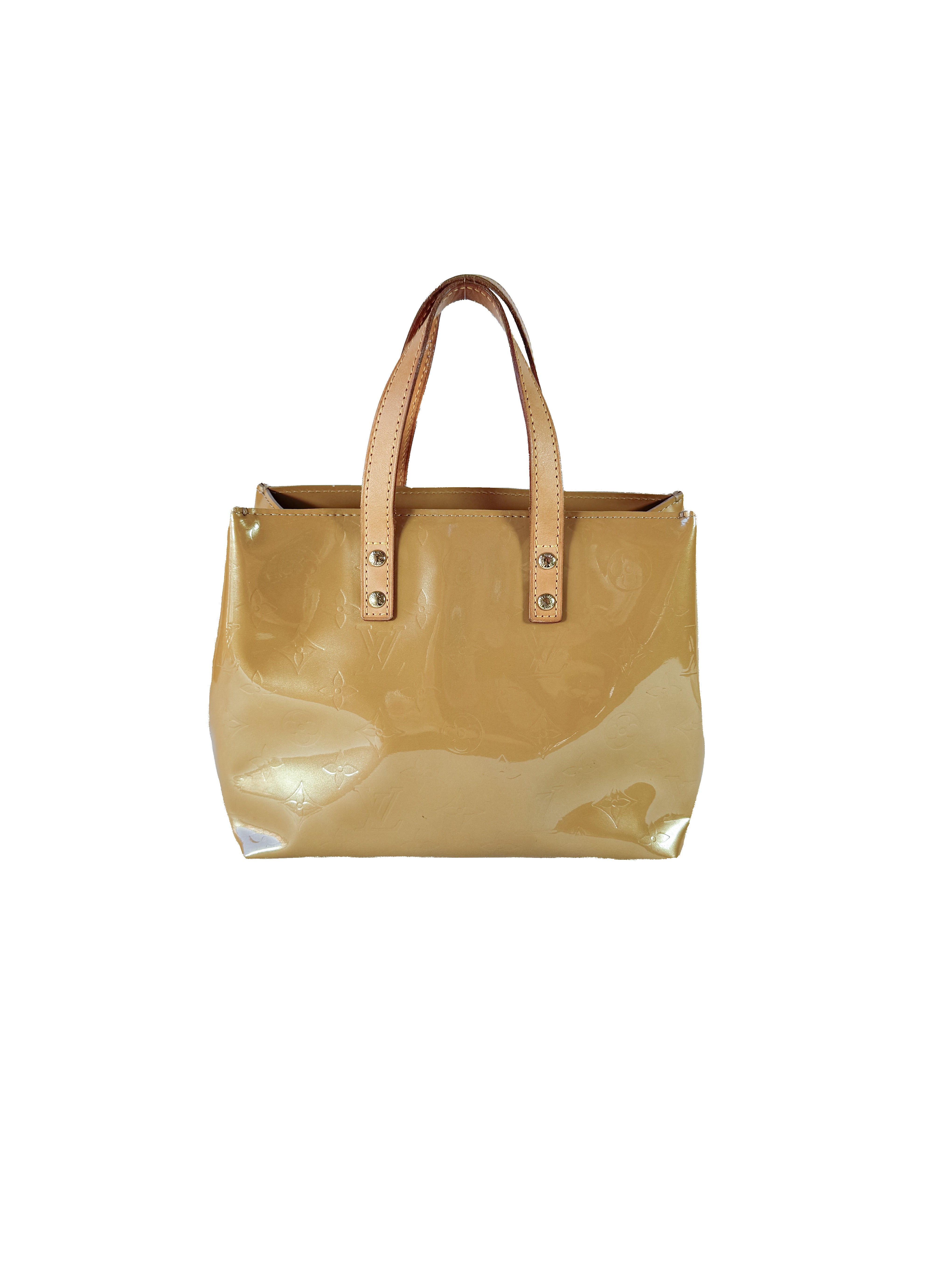 Louis Vuitton monogram Noisette Vernis Reade PM MI0016