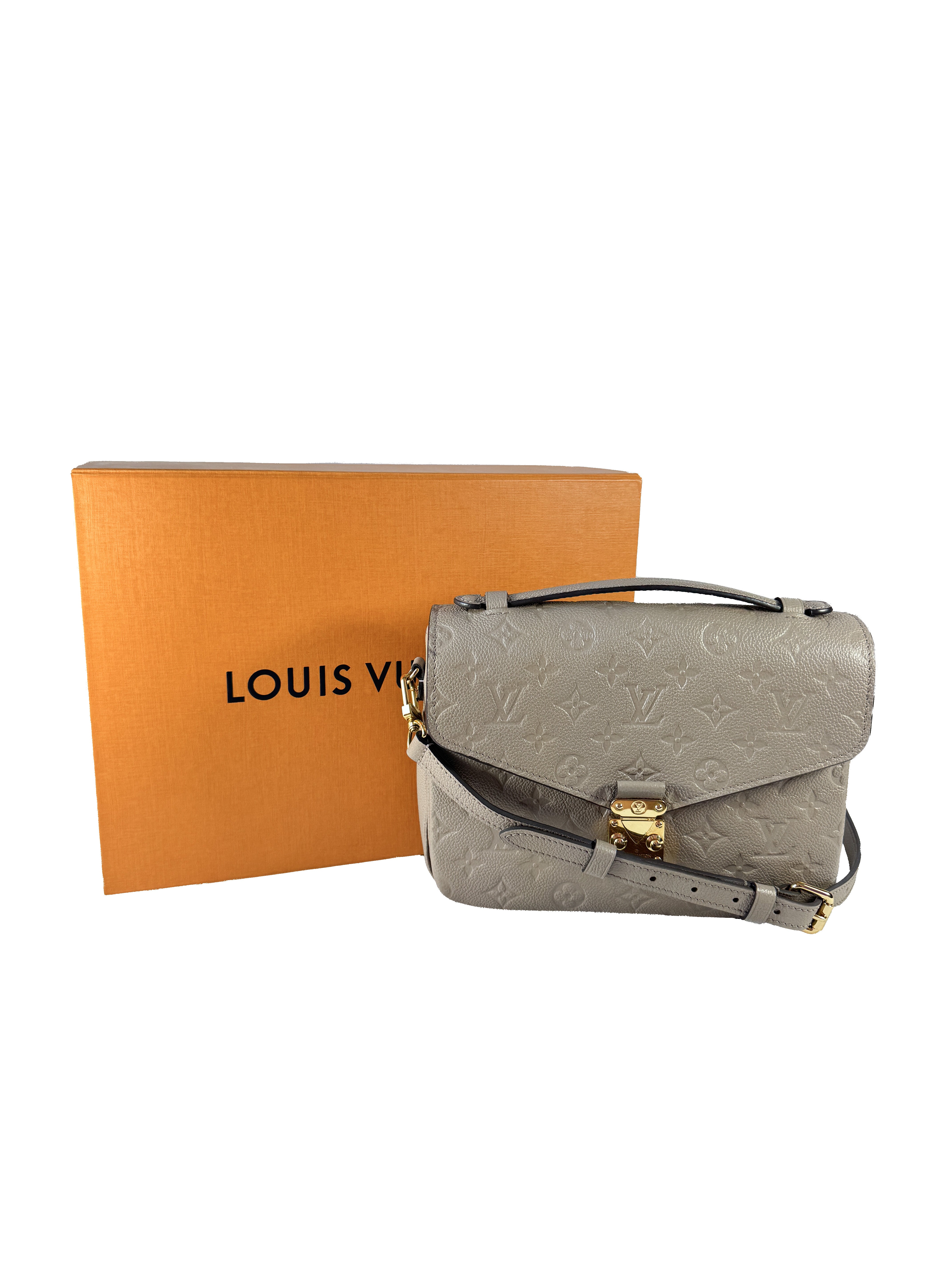 Louis Vuitton Pochette Metis turtledove empreinte leather NFC