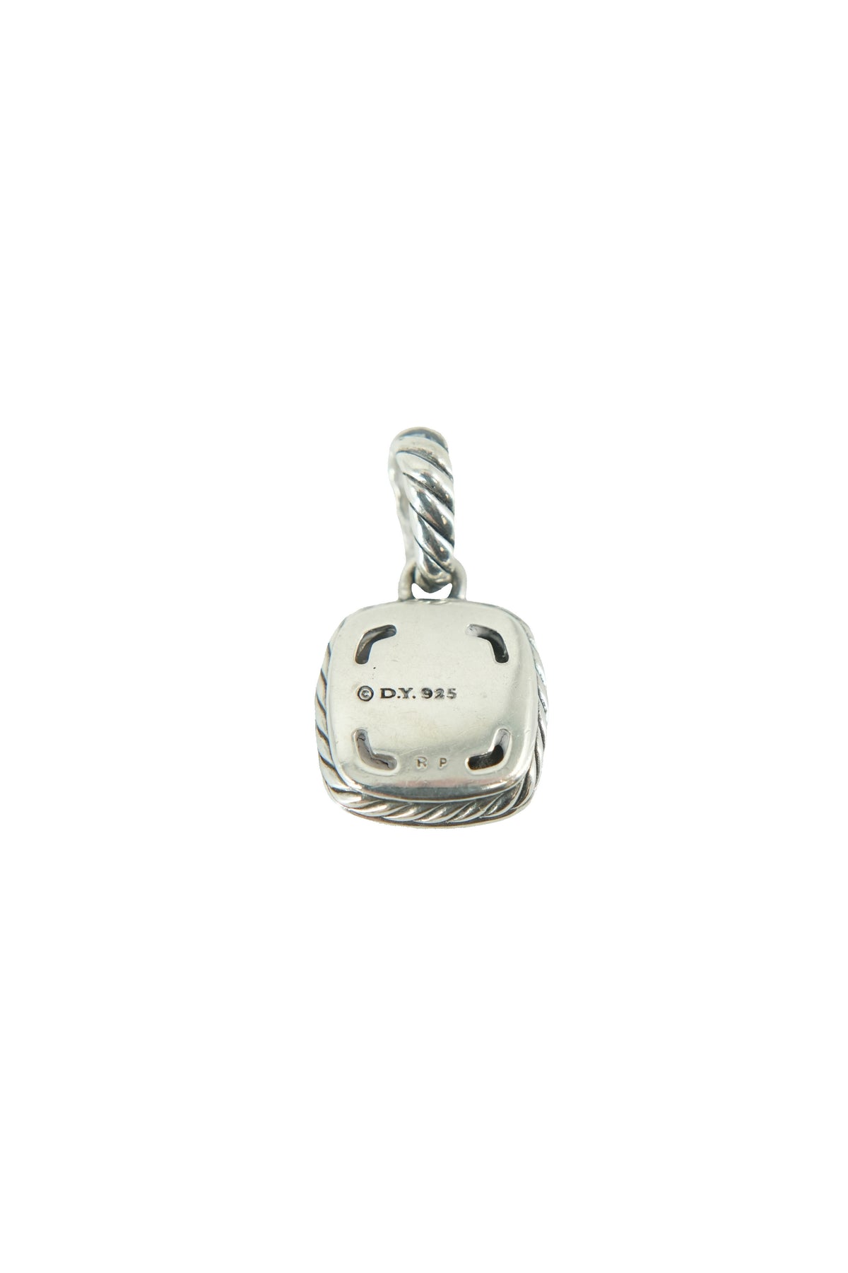 David Yurman sterling silver, diamonds, black onyx Albion pendant