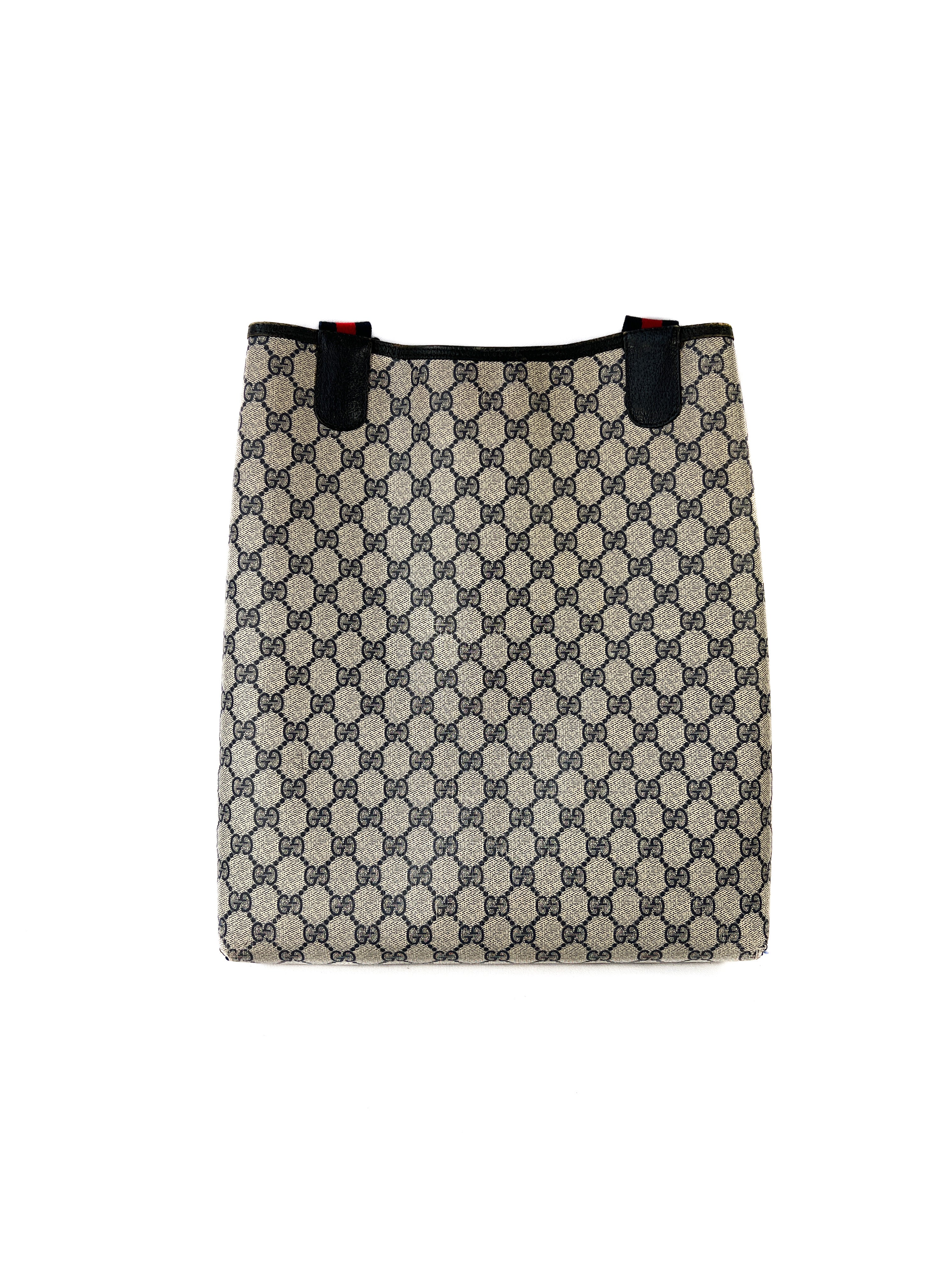 Gucci old Sherry line Ophidia blue monogram tote