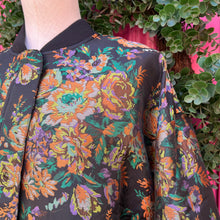 Anthropologie multicolor floral print bomber jacket size L NWT
