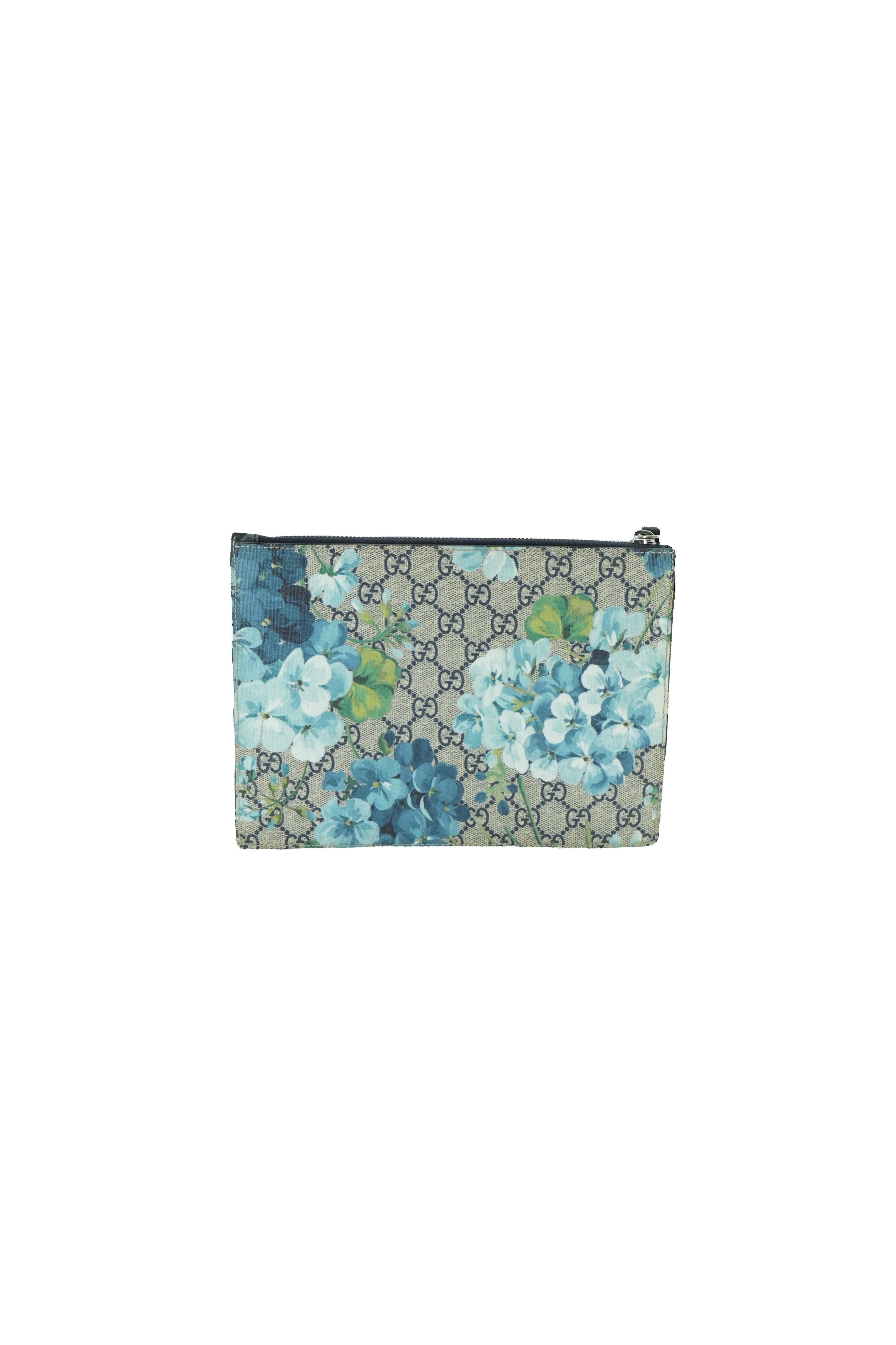 Gucci Blooms navy floral wristlet 1147