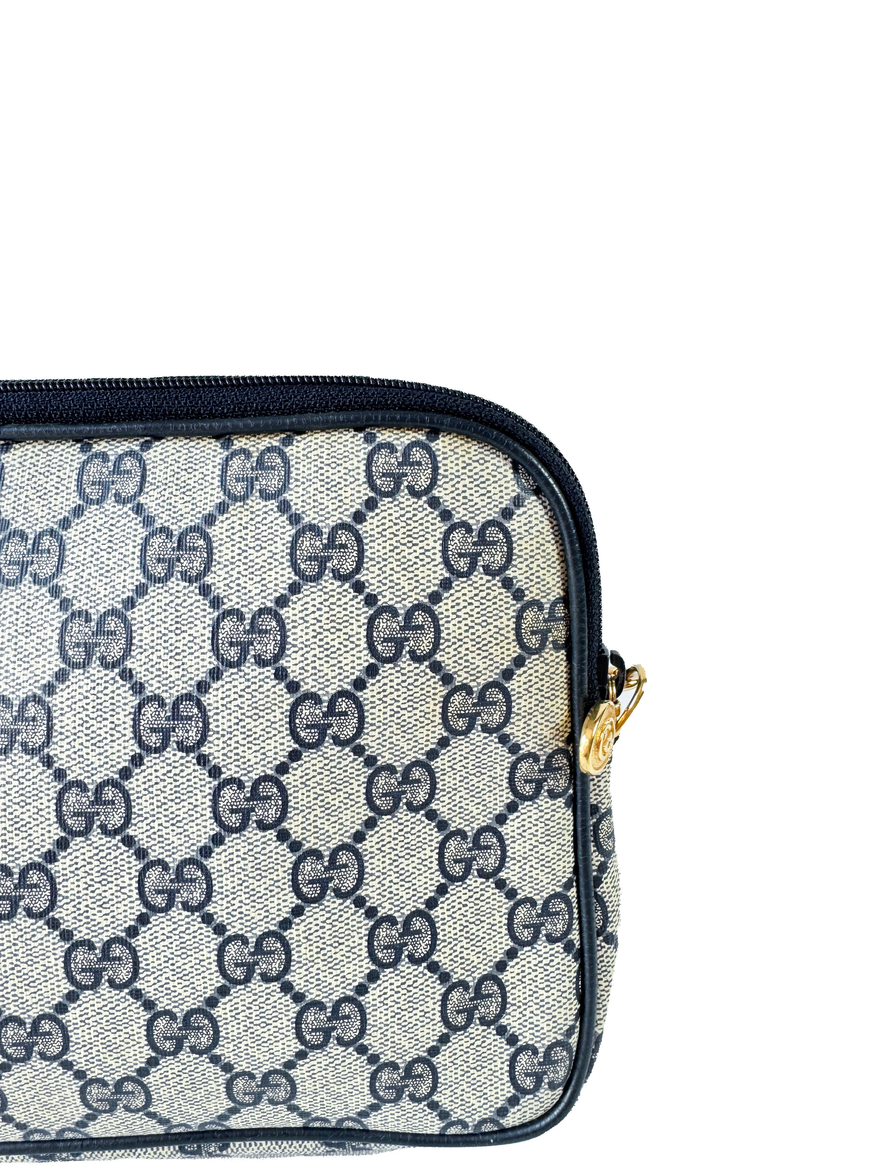 Gucci navy GG vintage crossbody 97.02.068