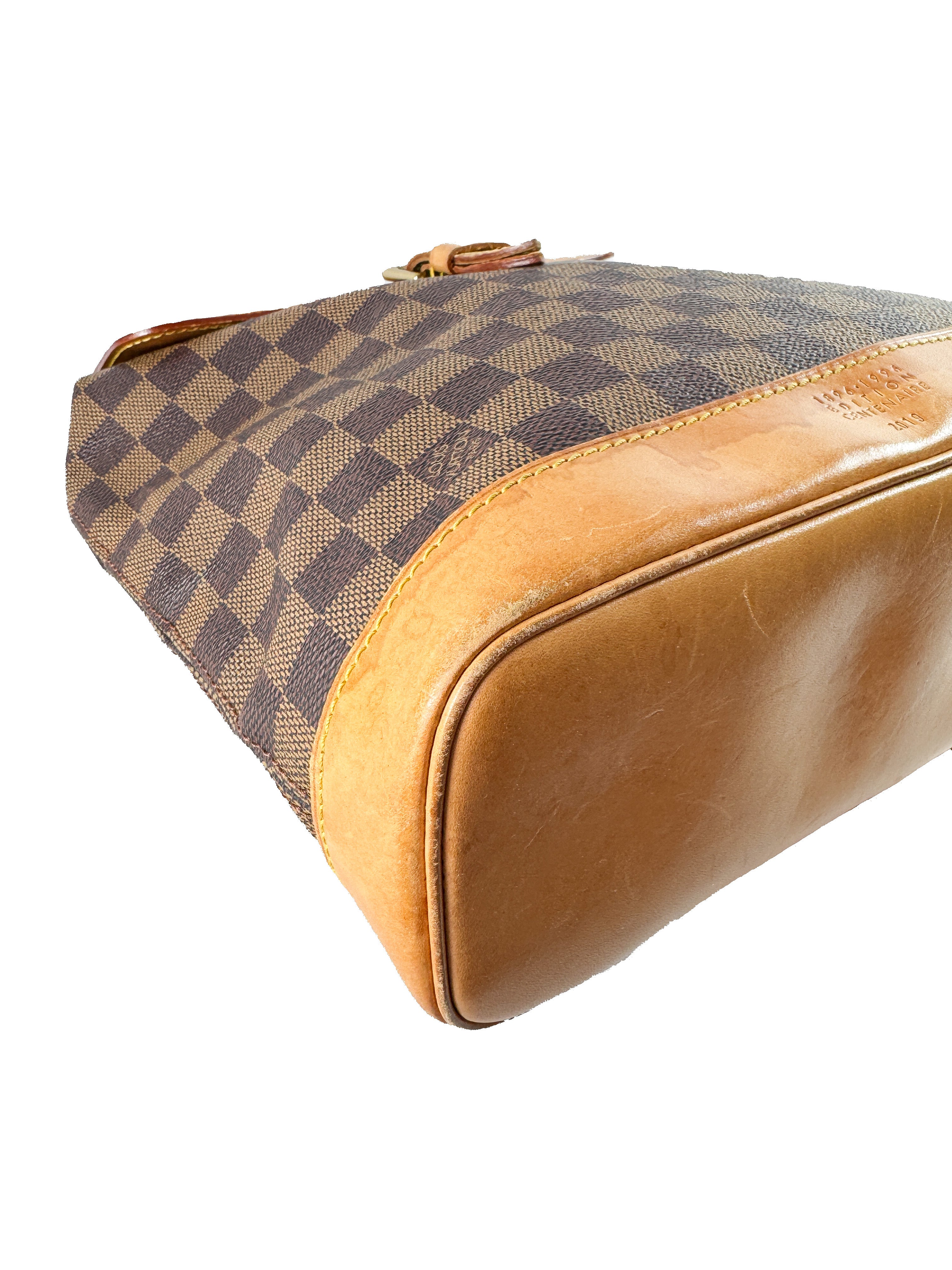 Louis Vuitton damier ebene Arlequin centenaire backpack TH0976