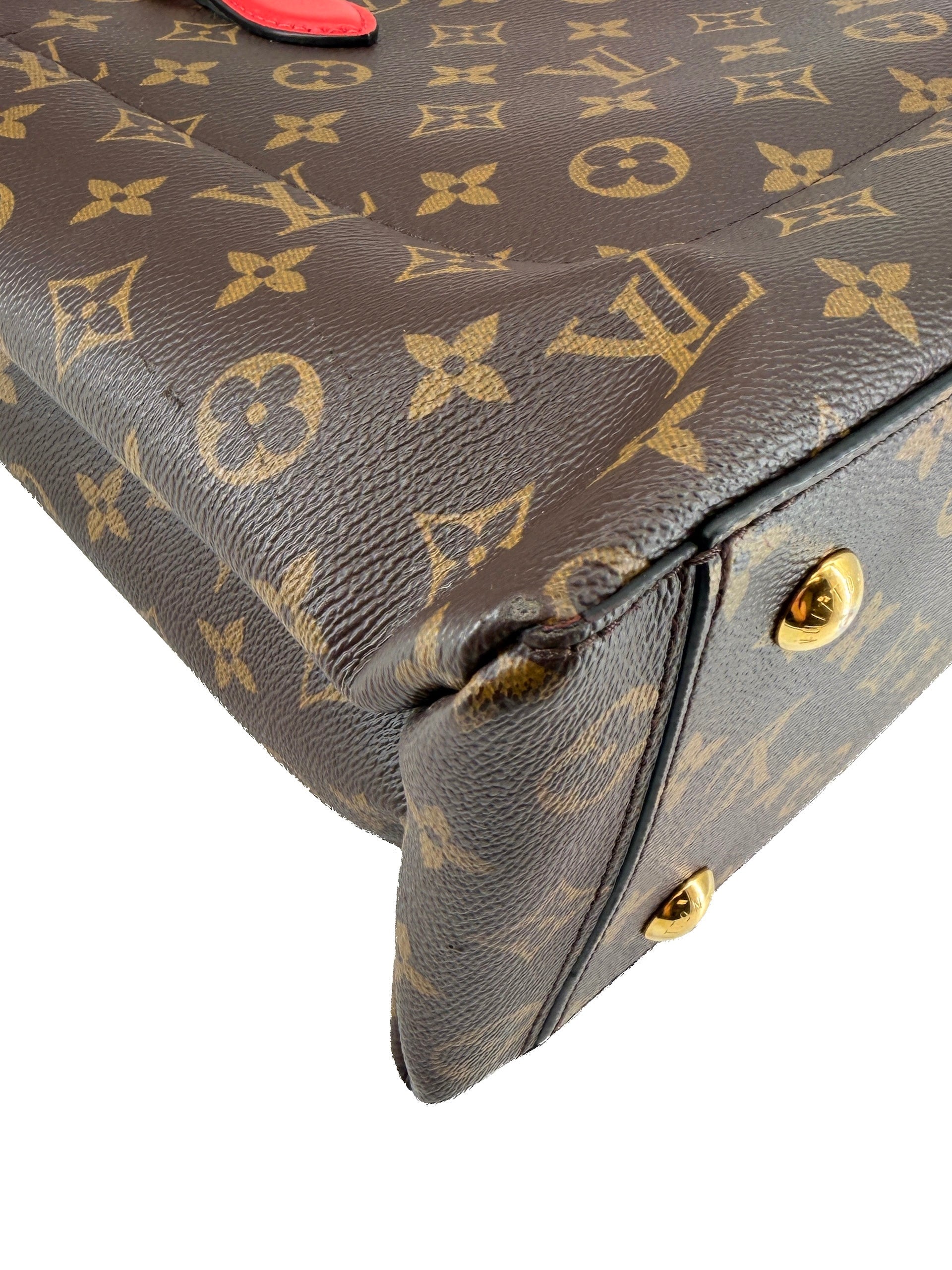Louis Vuitton monogram red Flower tote SD1179