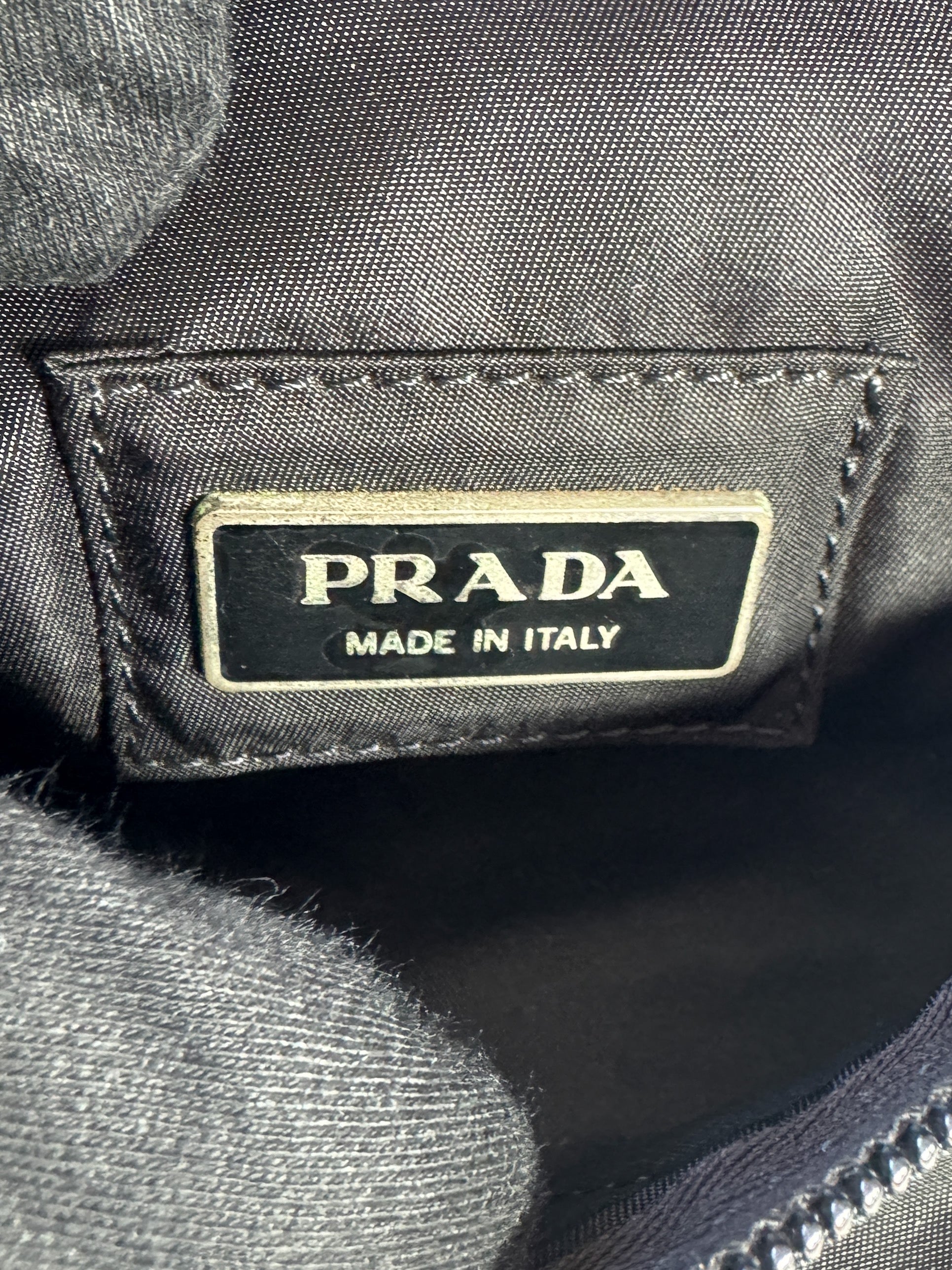 Prada Tessuto black nylon belt bag