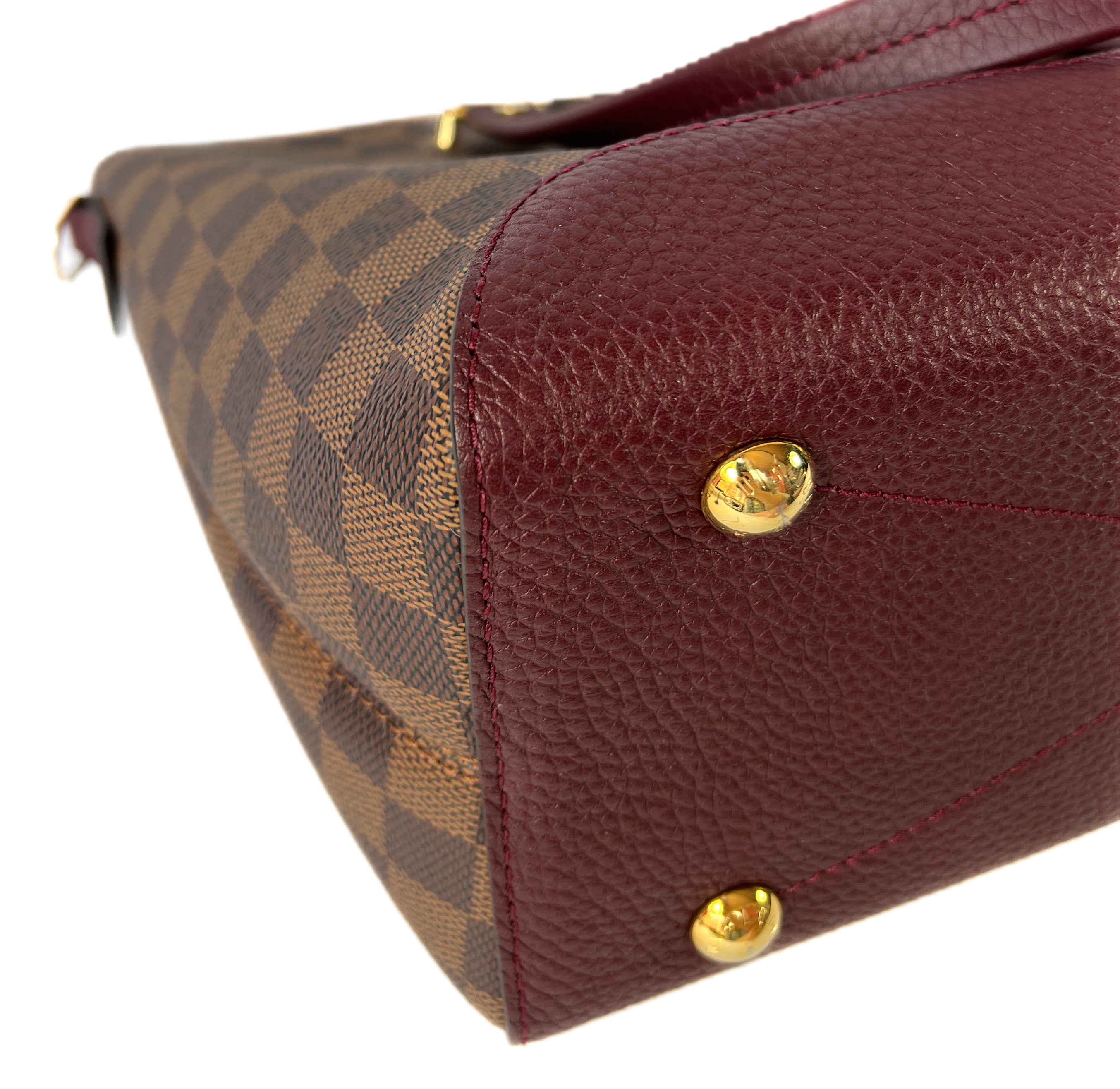 Louis Vuitton purple & pink Damier Hyde Park bag