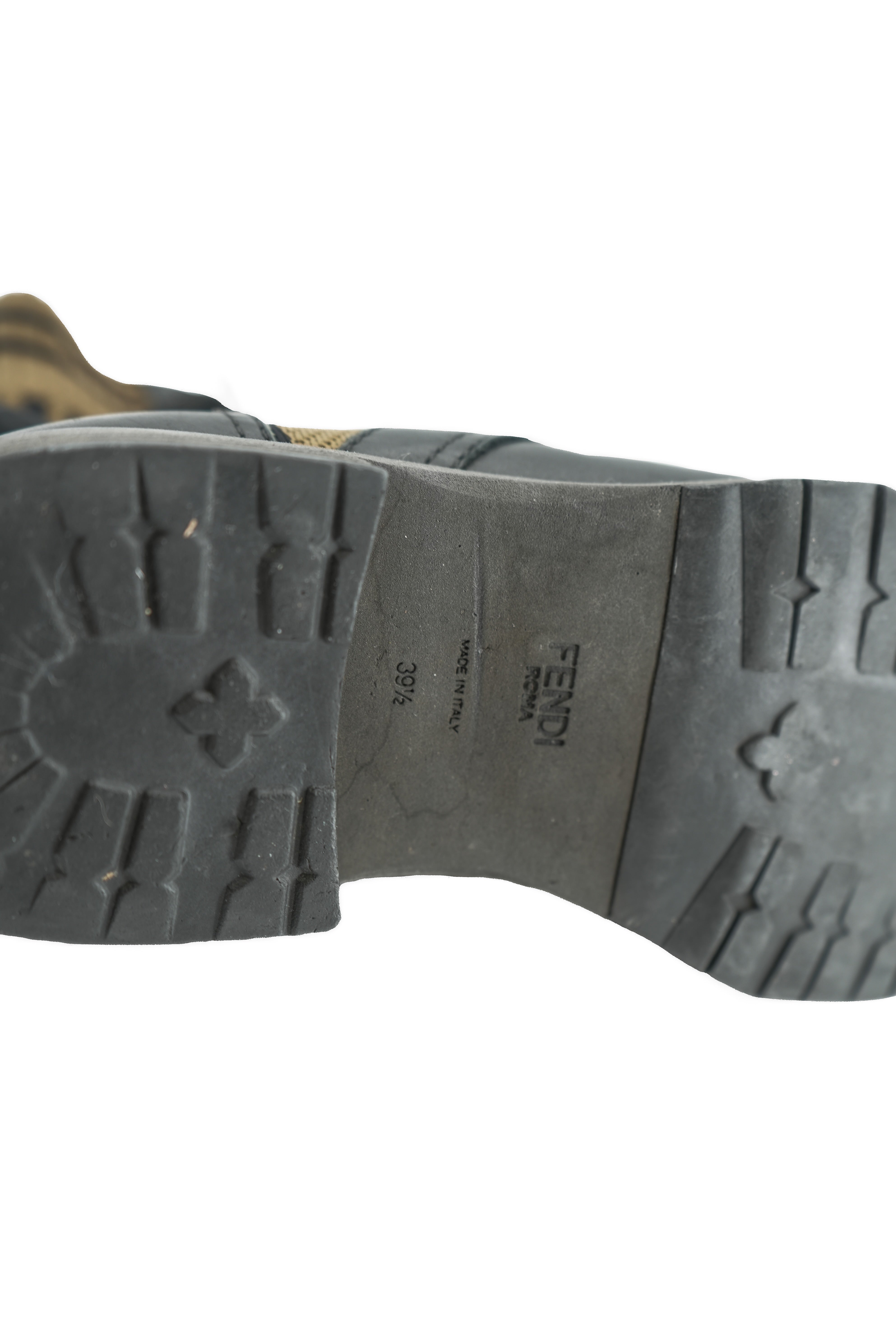 Fendi Zucca combat boots size 39.5