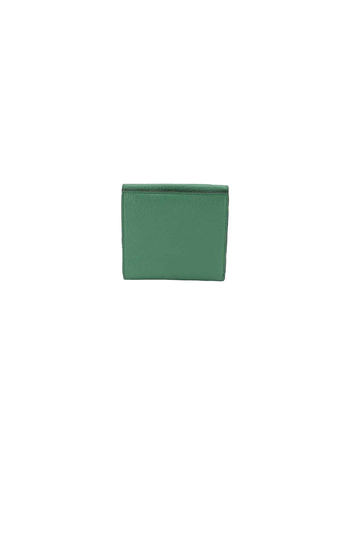Fendi Selleria green leather compact Peekaboo wallet  1855