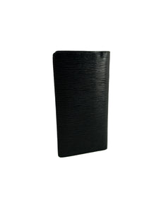 Louis Vuitton black Epi brazza slim wallet CA0041