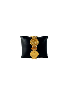 Gianni Versace vintage medusa head coin watch 10163