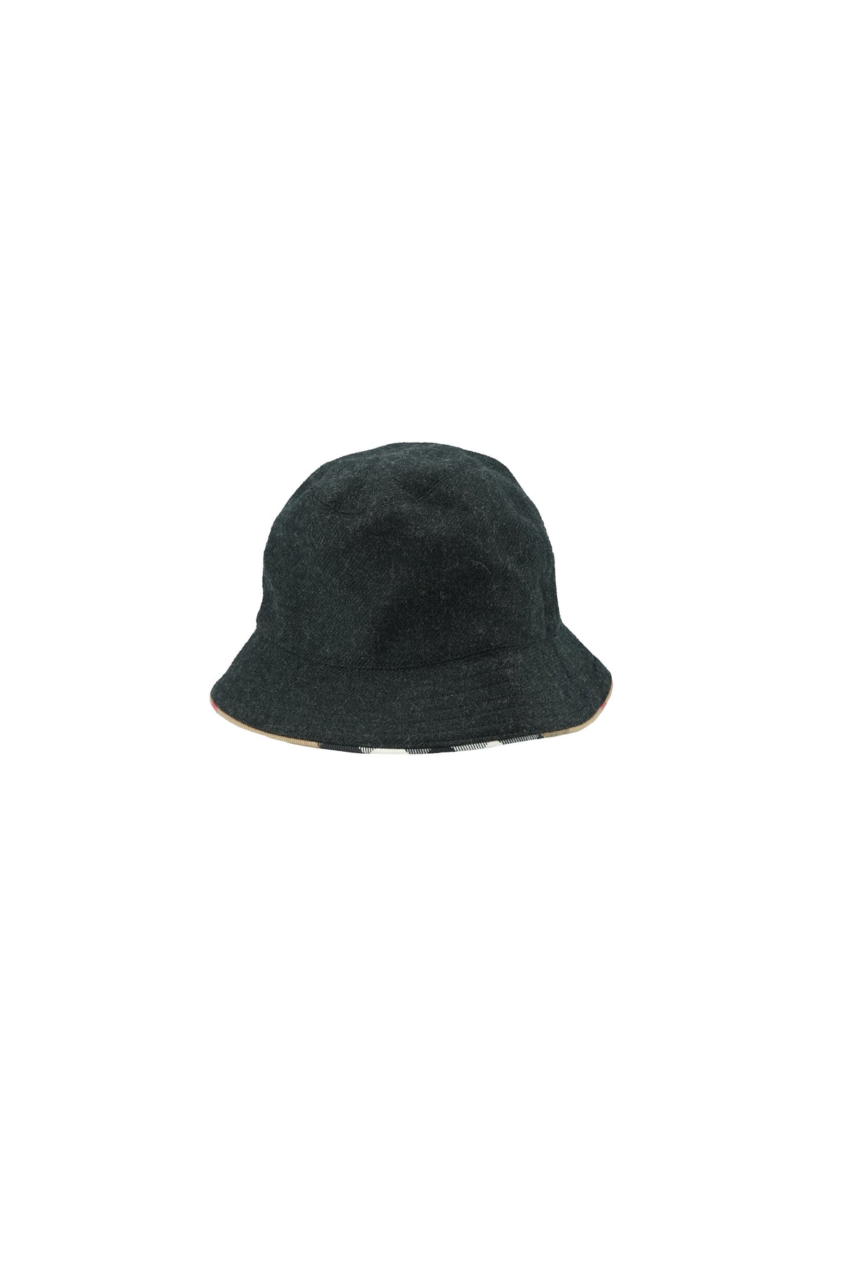 Burberry gray wool bucket hat size M