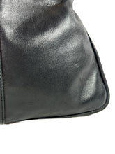 Moschino vintage black leather shoulder bag