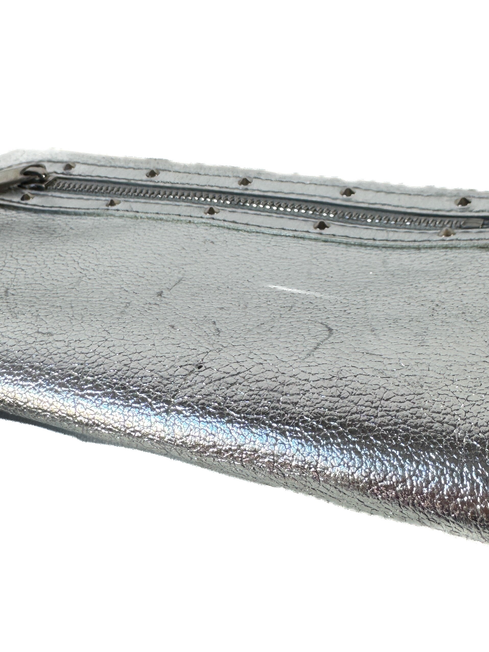 Louis Vuitton silver Suhali zippy wallet CA3086