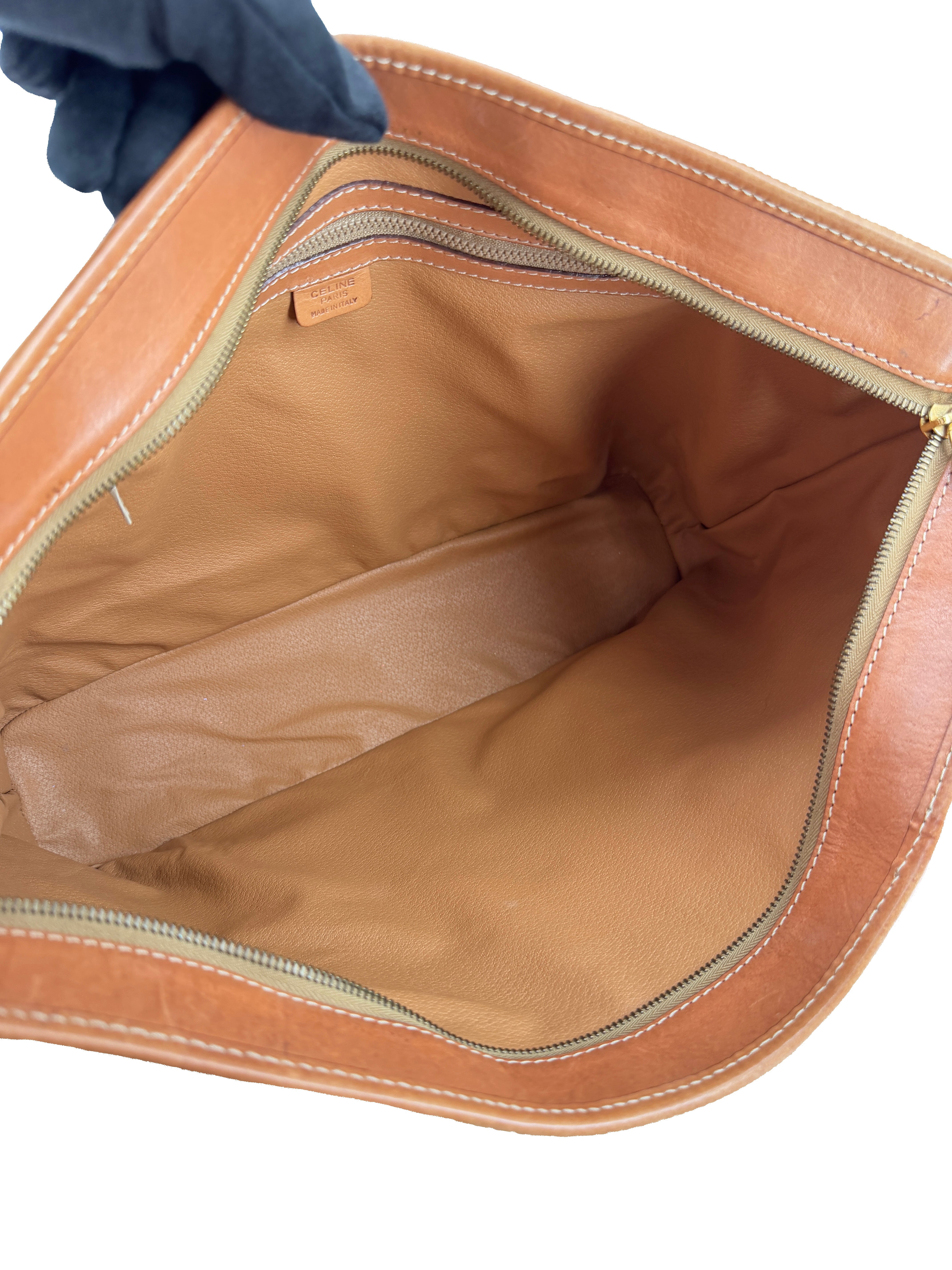 Celine brown vintage Macadam tote DM94