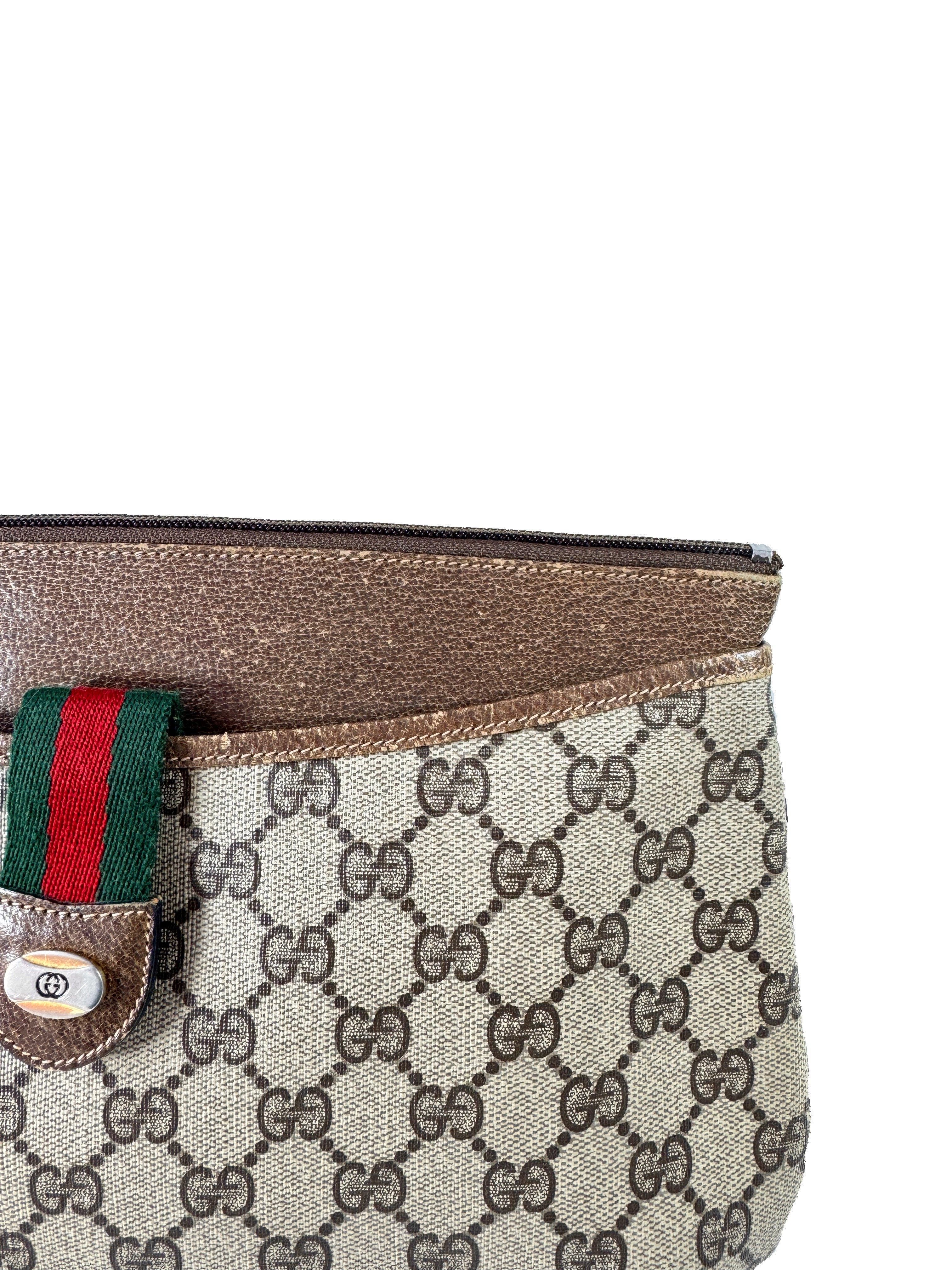 Gucci vintage brown sherry line crossbody 904-02-026