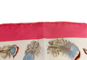 Hermès vintage 1980s Plumes 90cm silk scarf