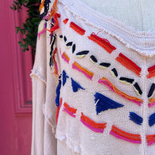 Free People cream embroidered long sleeve top size XS/S